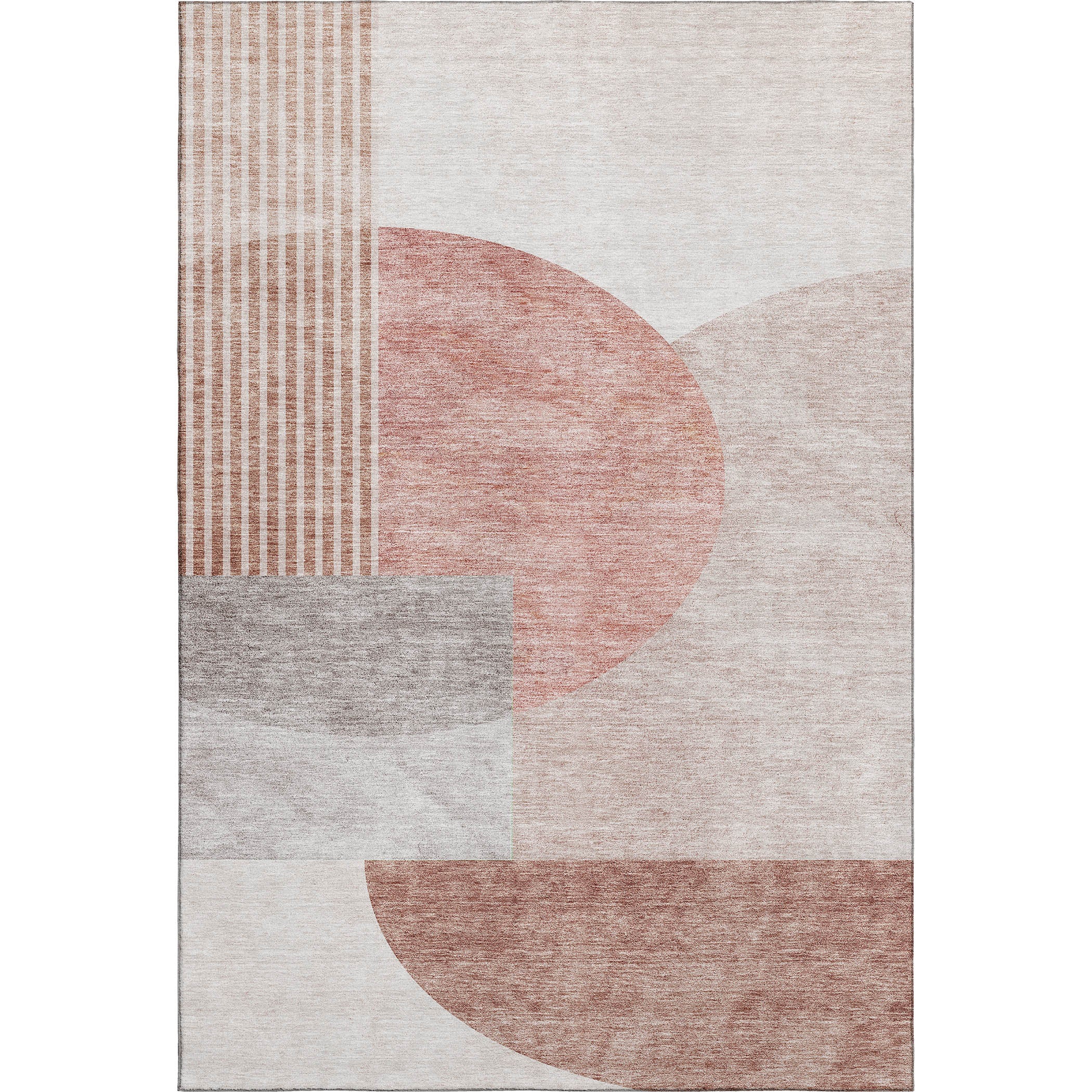 Montevideo Machine Washable Transitional Copper Orange Rug 2'6" x 3'10" #shape_Rectangle