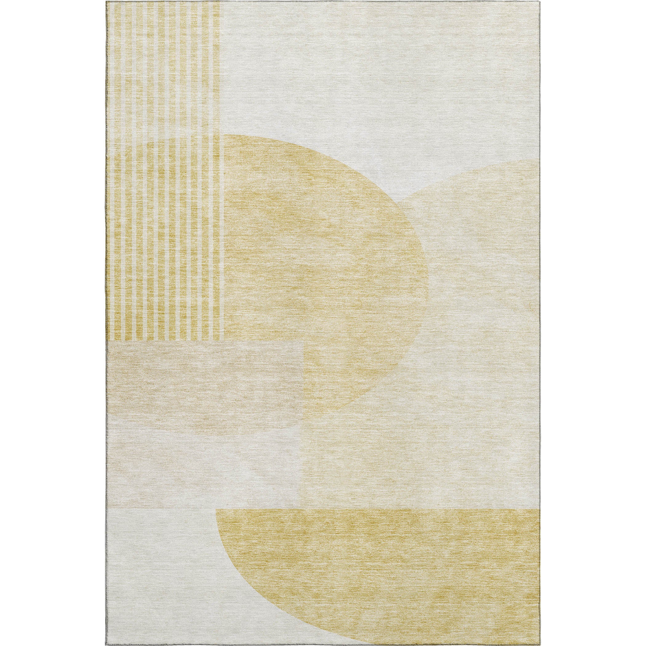 Montevideo Machine Washable Transitional Gold Rug 2'6" x 3'10" #shape_Rectangle