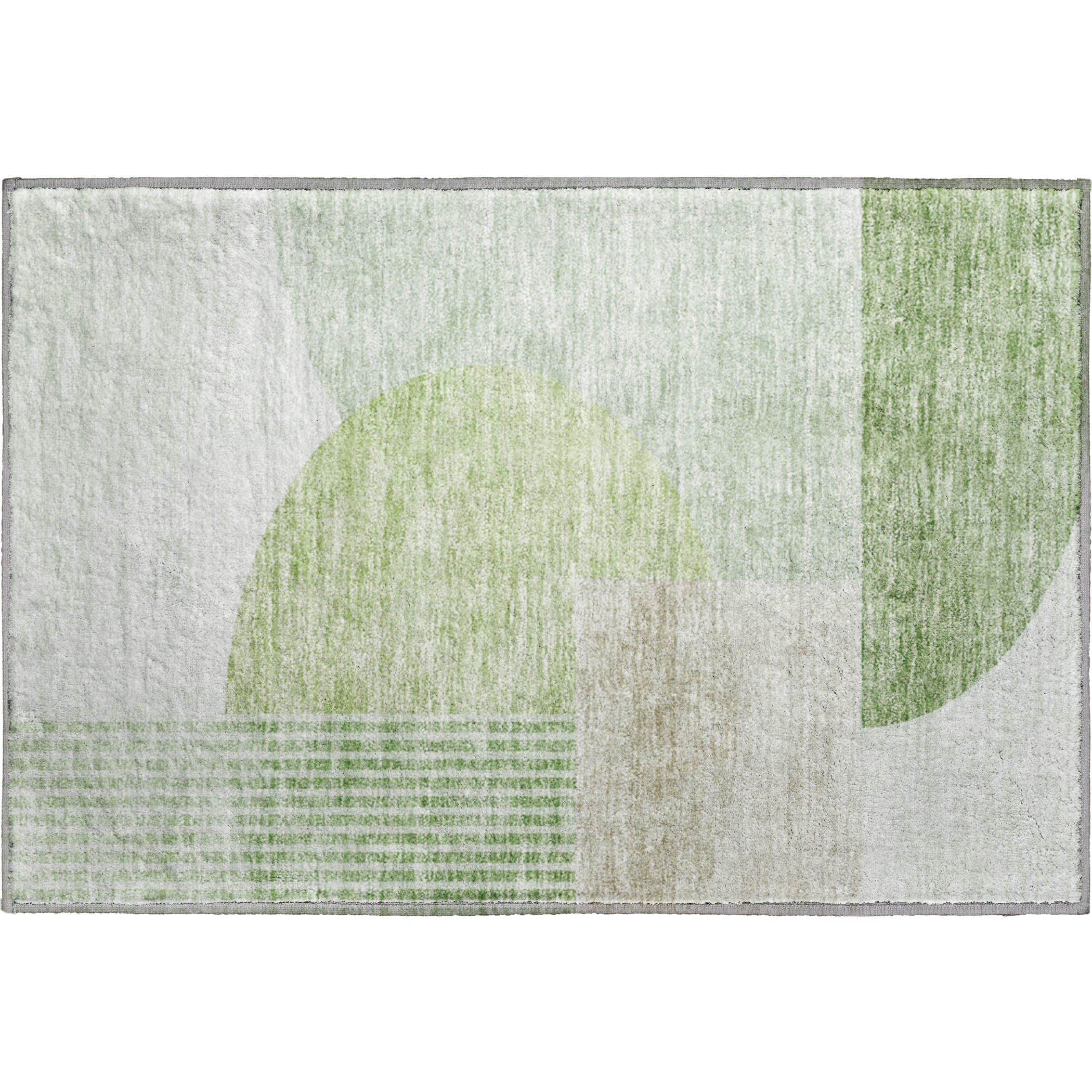 Montevideo Machine Washable Transitional Olive Green Rug 1'8" x 2'6" #shape_Rectangle