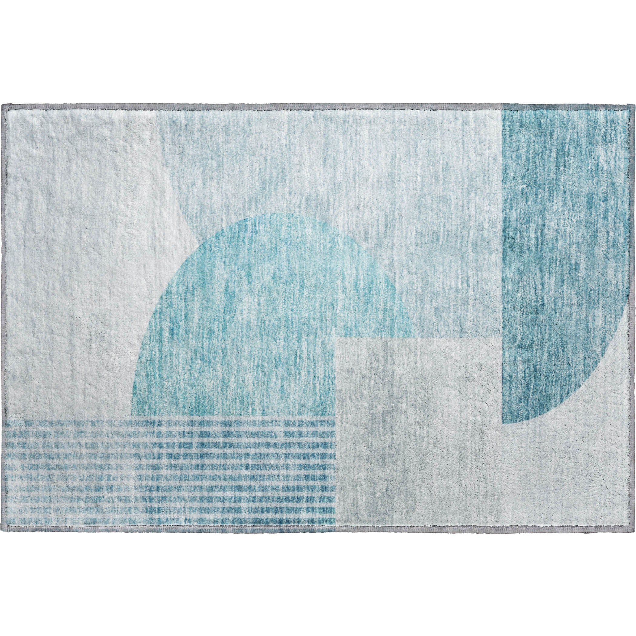 Montevideo Machine Washable Transitional Teal Rug 1'8" x 2'6" #shape_Rectangle