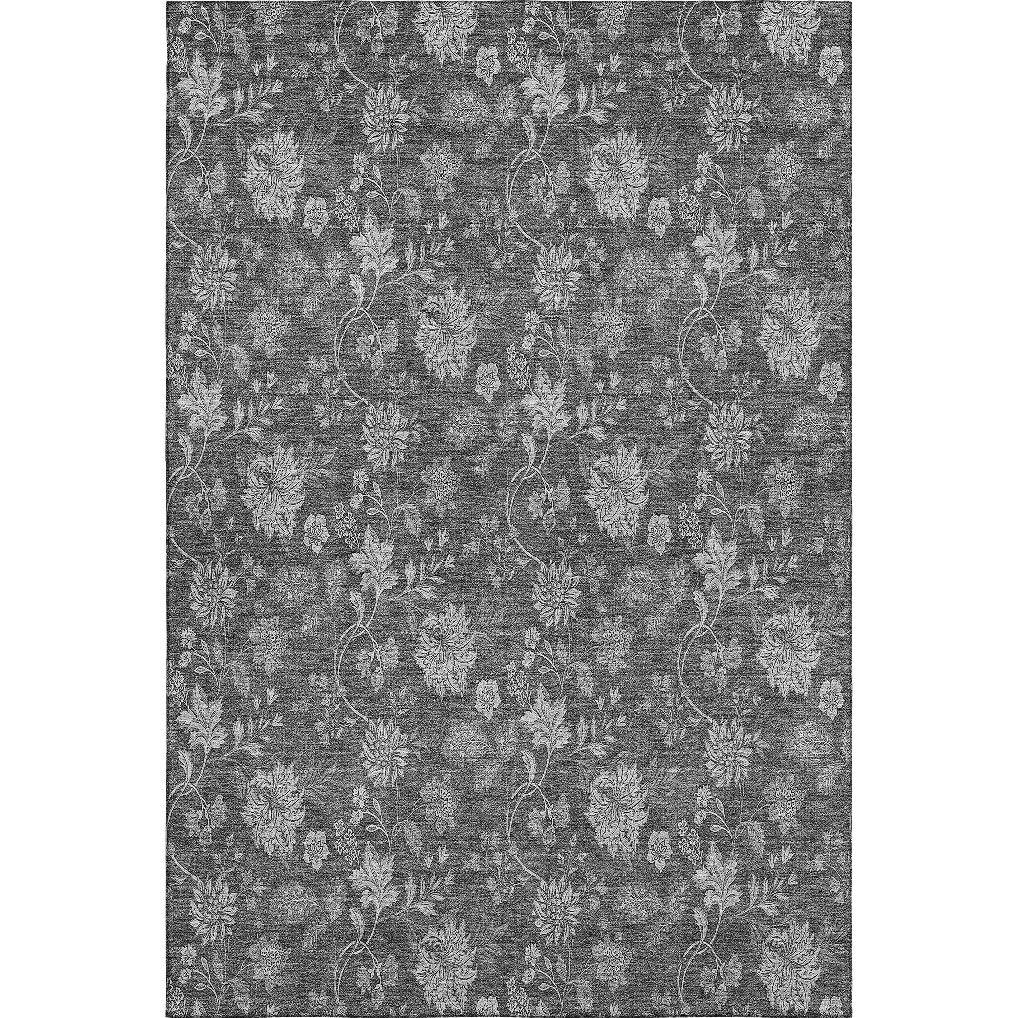 Cartagena Machine Washable Transitional Gray Rug 2'6" x 3'10" #shape_Rectangle