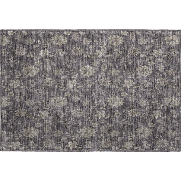 Cartagena Machine Washable Transitional Taupe Brown Rug 1'8" x 2'6"