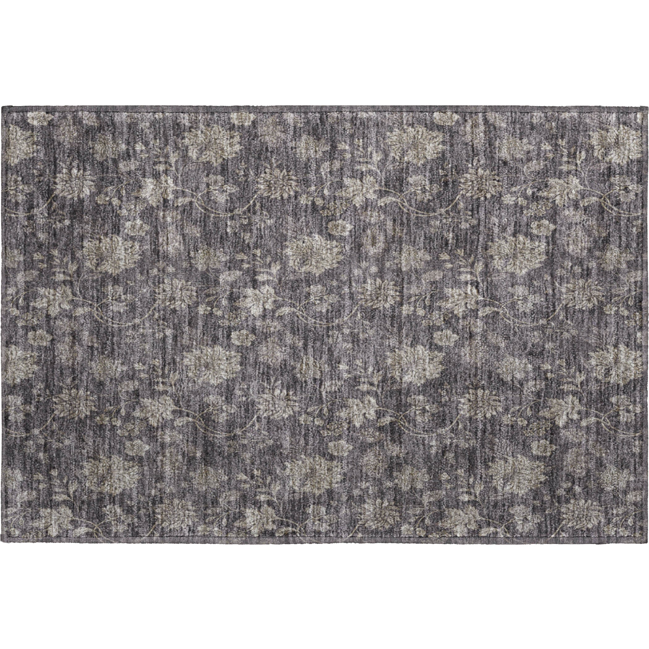 Cartagena Machine Washable Transitional Taupe Brown Rug 1'8" x 2'6" #shape_Rectangle