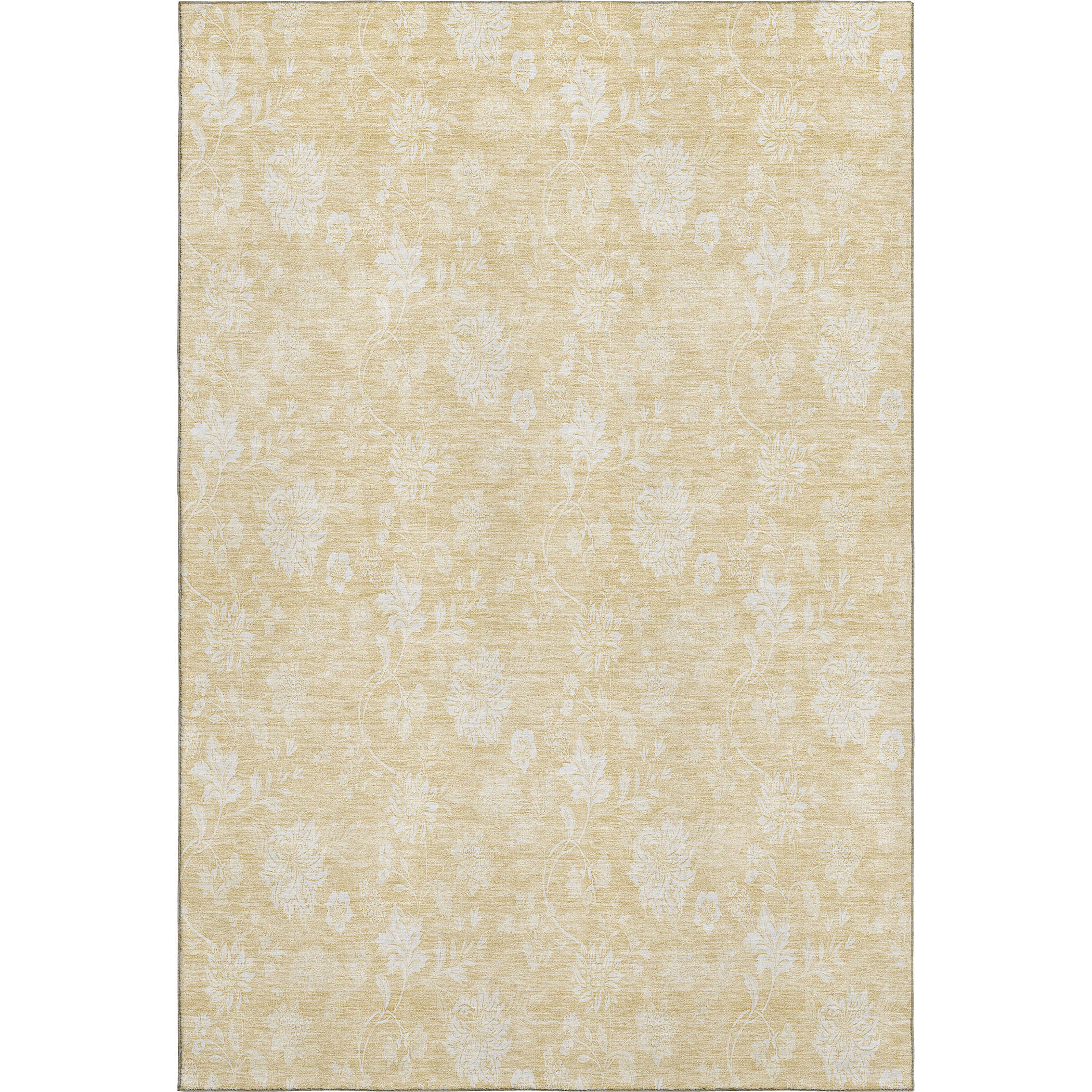 Prague Machine Washable Transitional Honey Gold Rug 2'6" x 3'10" #shape_Rectangle