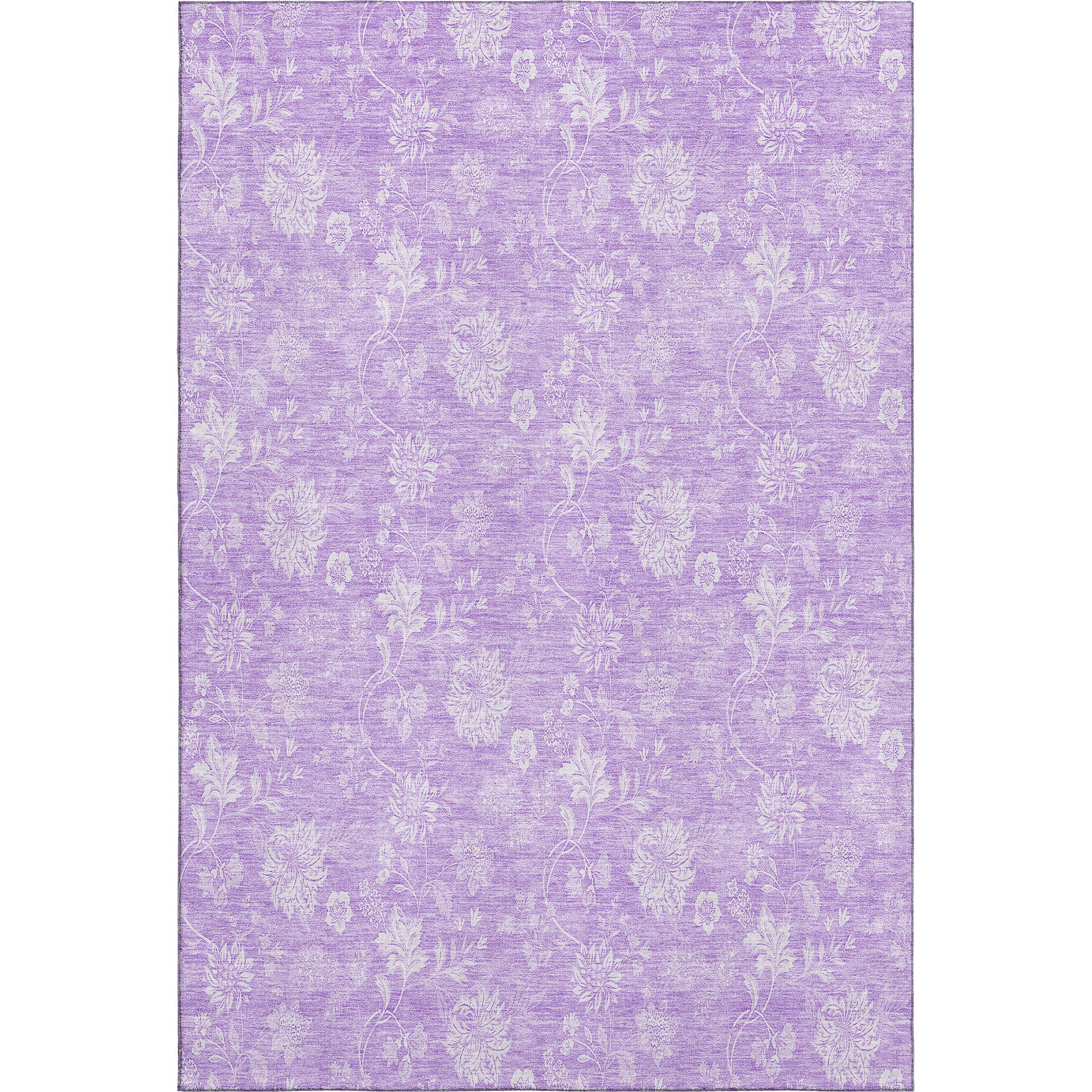 Prague Machine Washable Transitional Lilac Purple Rug 2'6" x 3'10" #shape_Rectangle