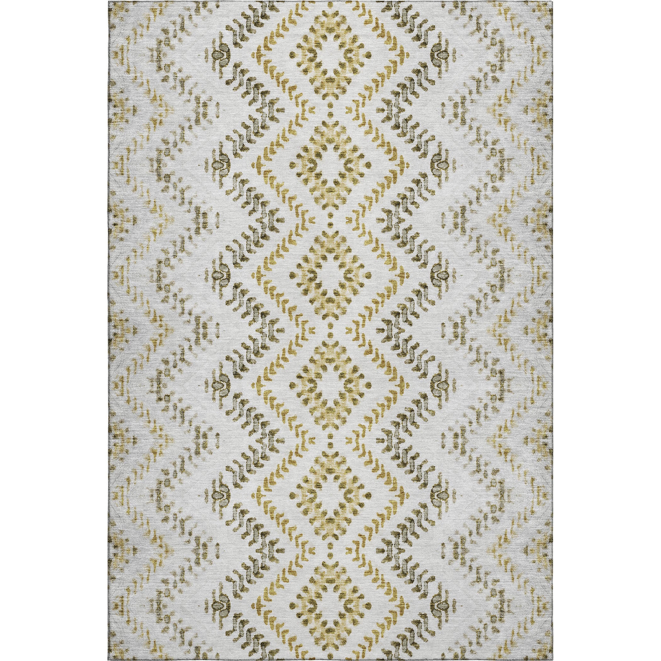 Rome Machine Washable Transitional Taupe Brown Rug 2'6" x 3'10" #shape_Rectangle