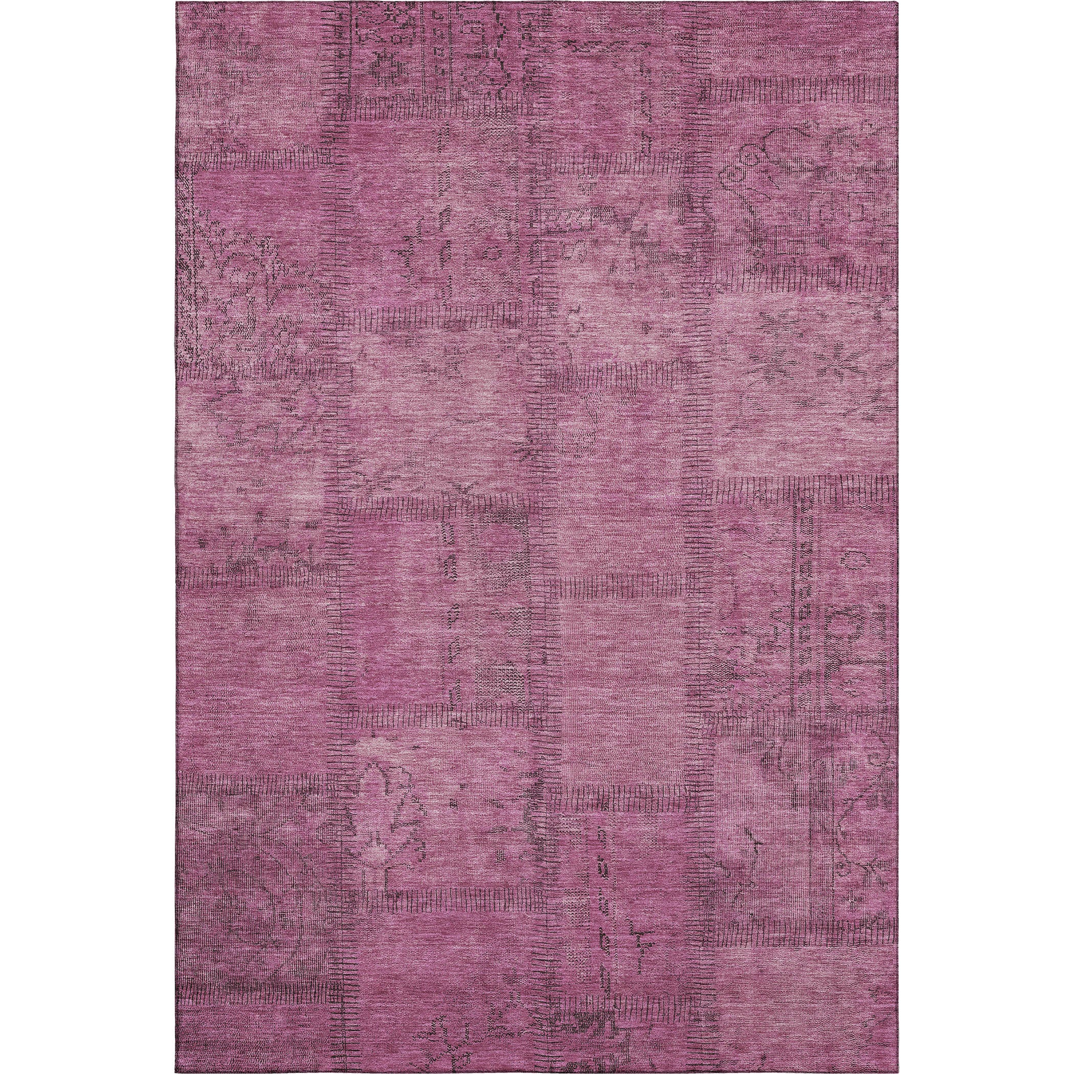 Lisbon Machine Washable Transitional Blush Pink Rug 2'6" x 3'10" #shape_Rectangle