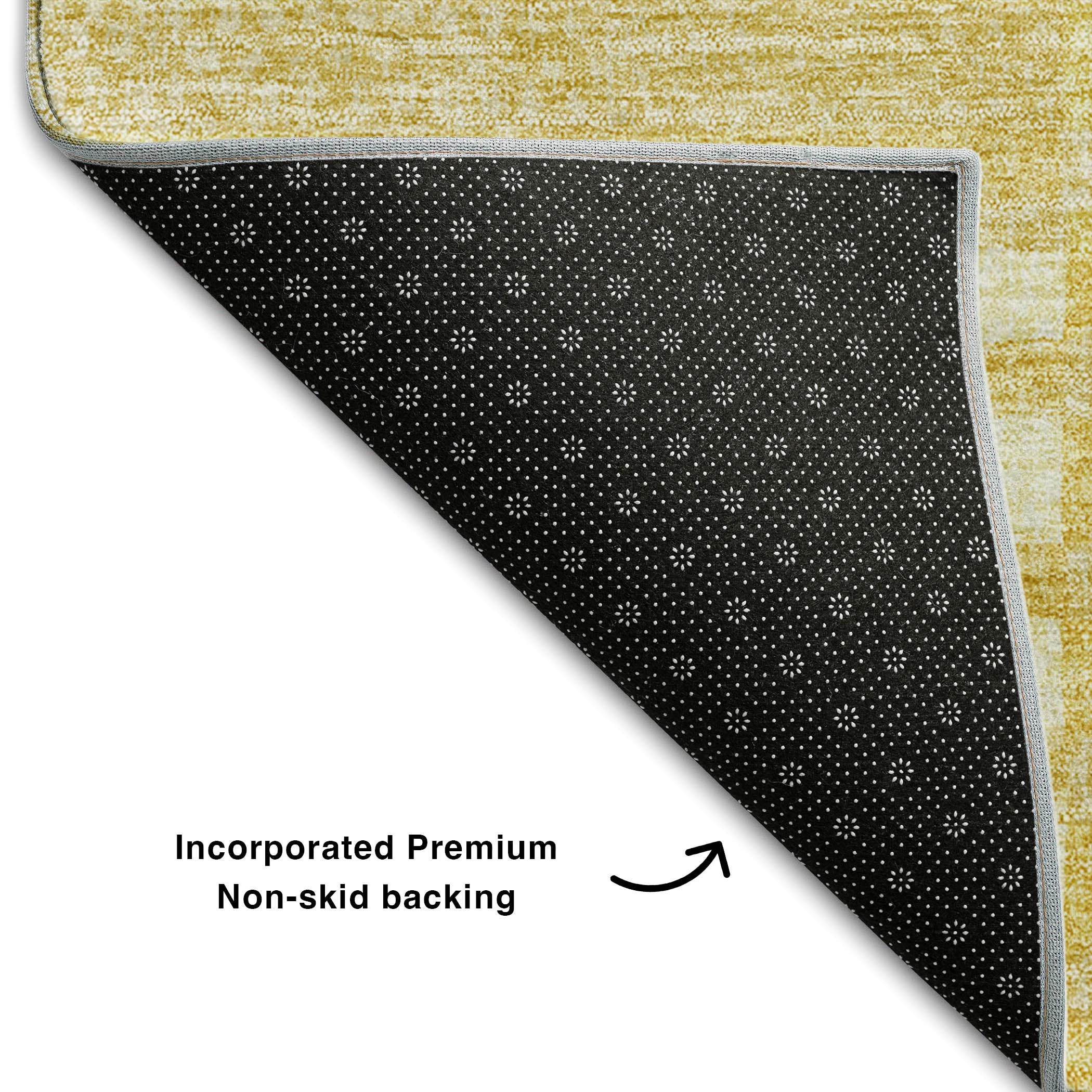 Bangkok Machine Washable Transitional Honey Gold Rug 1'8" x 2'6" #shape_Rectangle