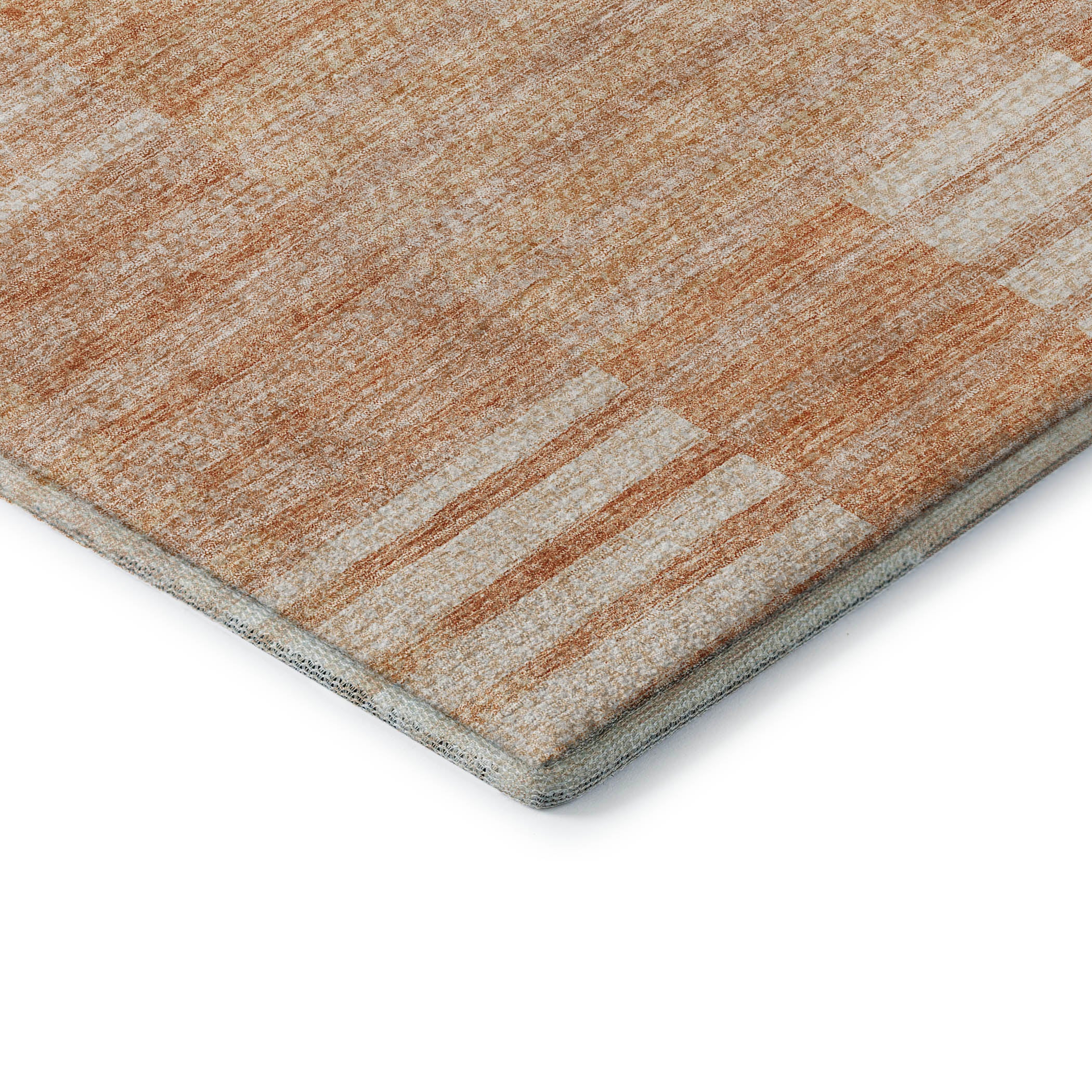 Bangkok Machine Washable Transitional Salmon Orange Rug 1'8" x 2'6" #shape_Rectangle