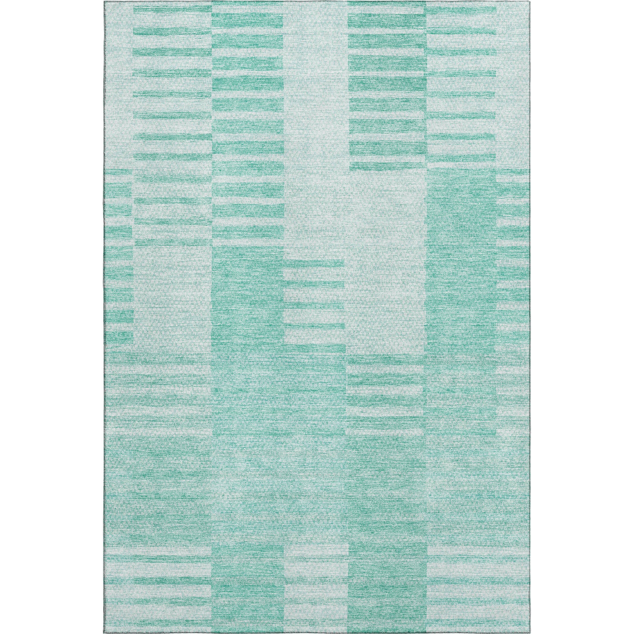 Bangkok Machine Washable Transitional Teal Rug 2'6" x 3'10" #shape_Rectangle