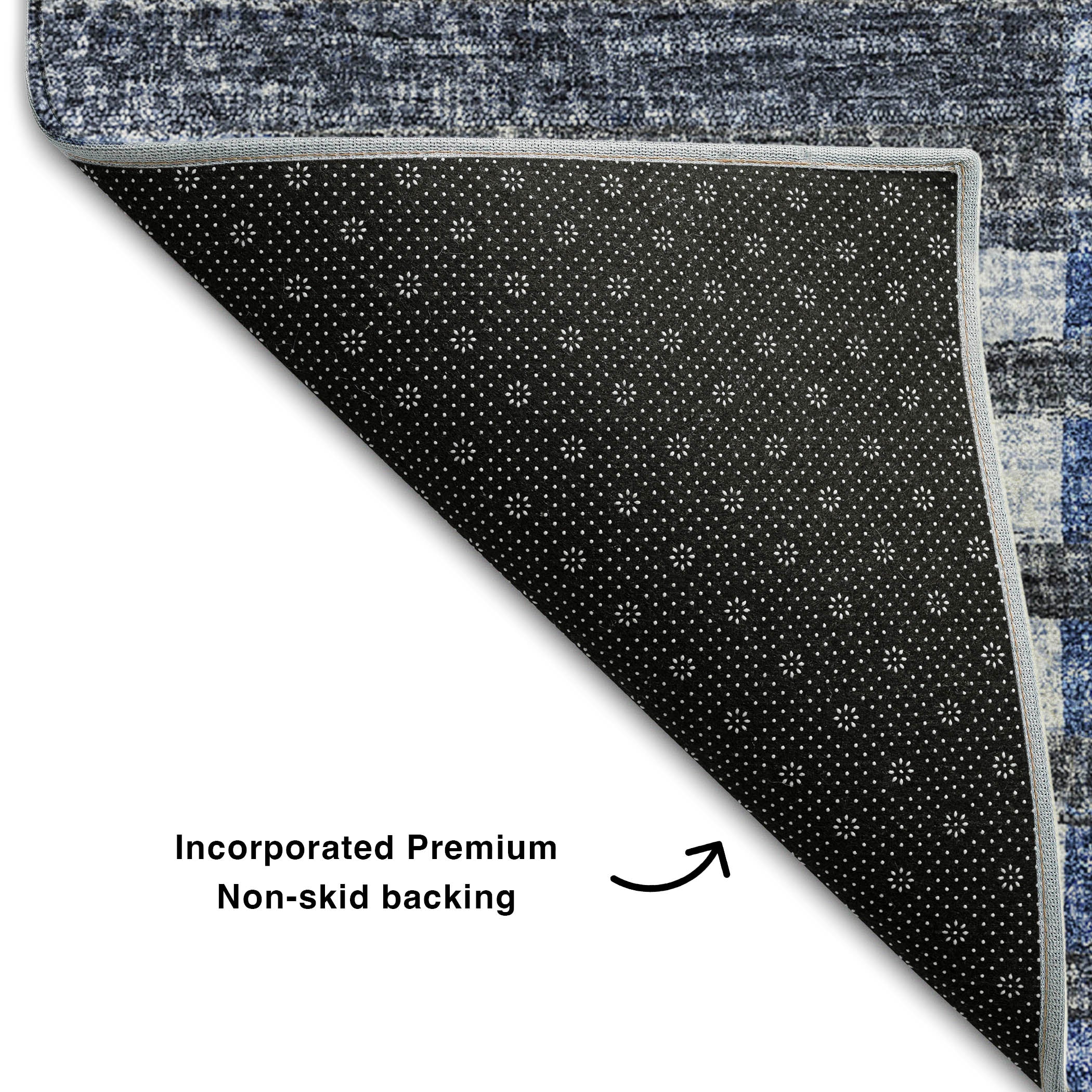 Zanzibar Machine Washable Transitional Blue Rug 1'8" x 2'6" #shape_Rectangle