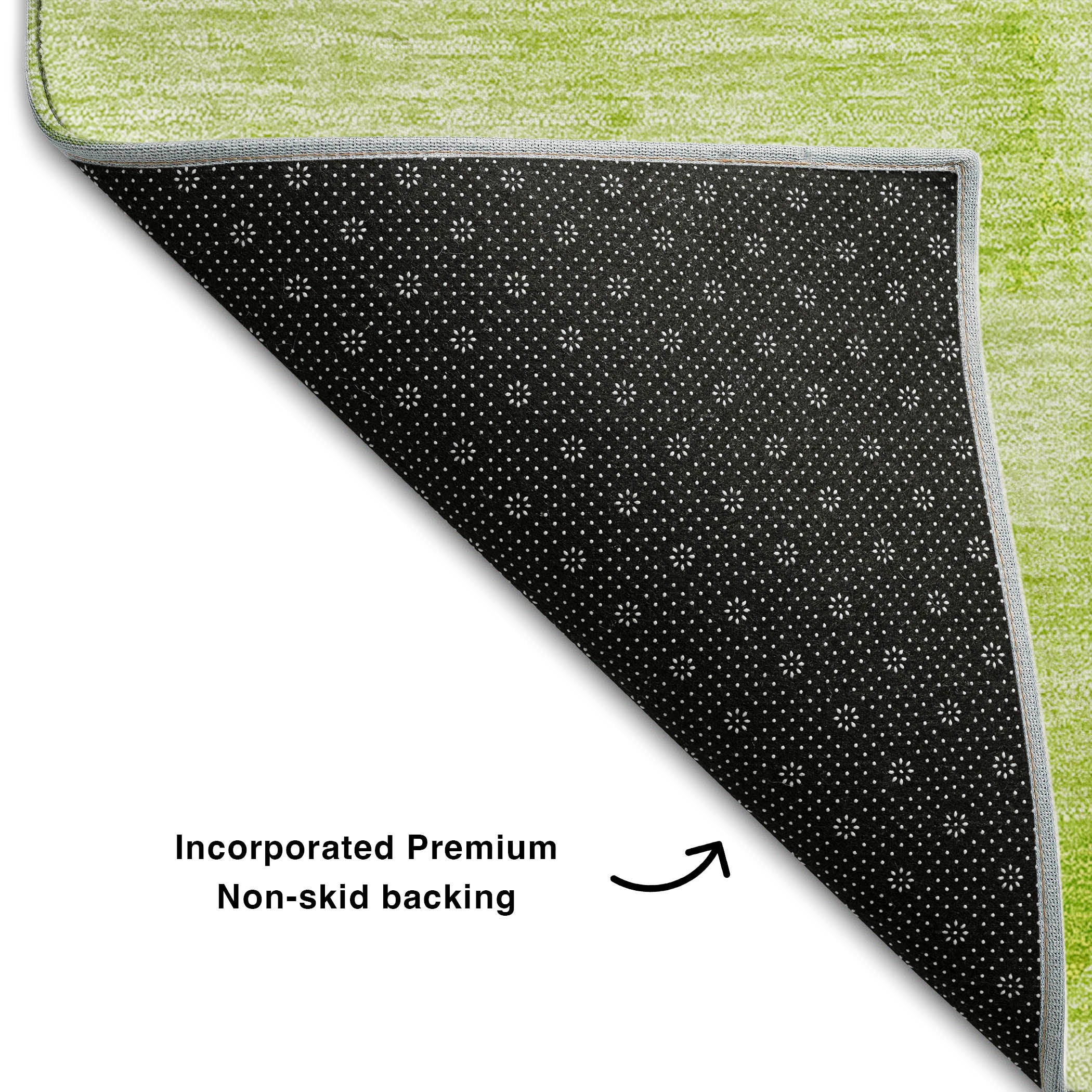 Vienna Machine Washable Transitional Aloe Green Rug 1'8" x 2'6" #shape_Rectangle