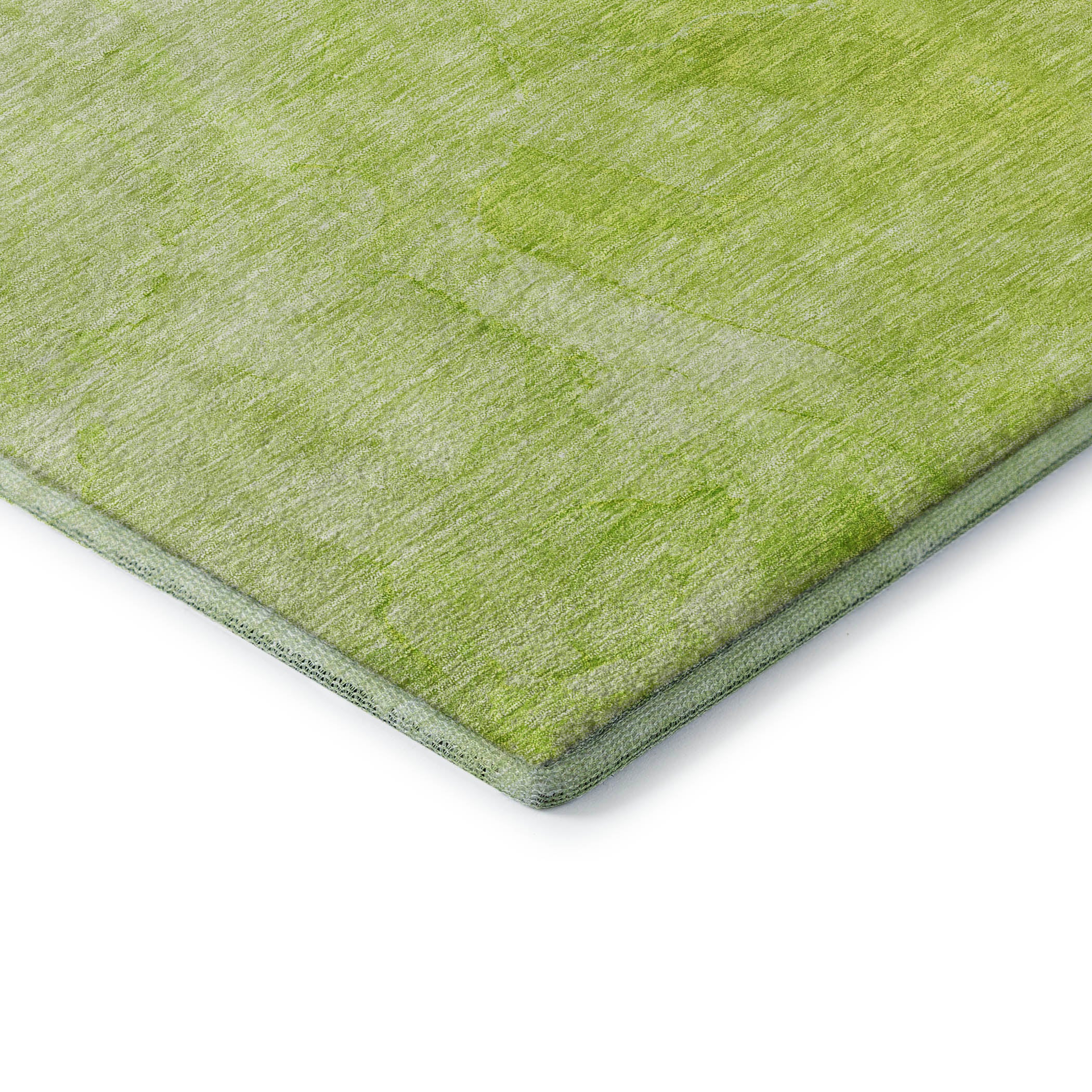 Vienna Machine Washable Transitional Aloe Green Rug 1'8" x 2'6" #shape_Rectangle