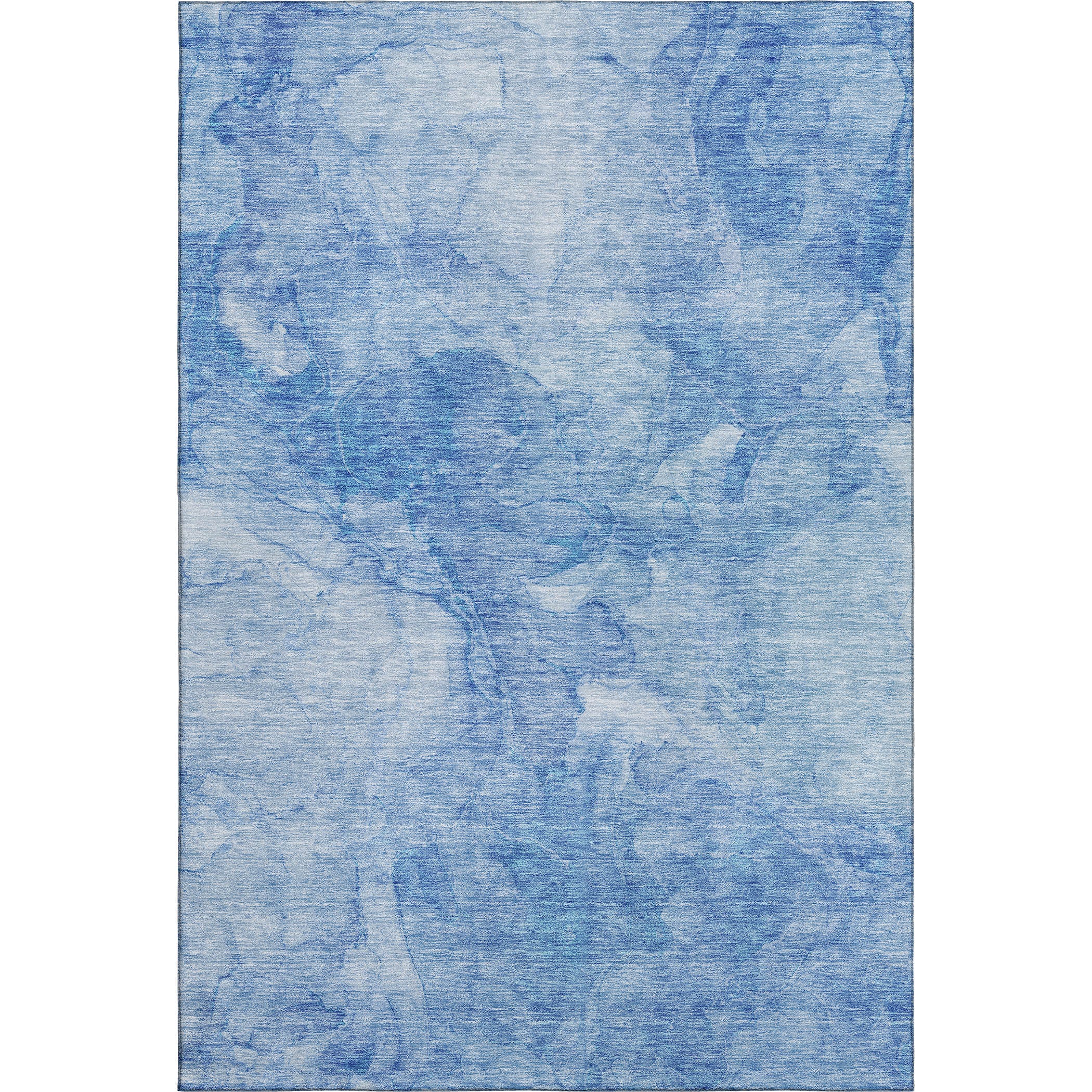 Vienna Machine Washable Transitional Blue Rug 2'6" x 3'10" #shape_Rectangle
