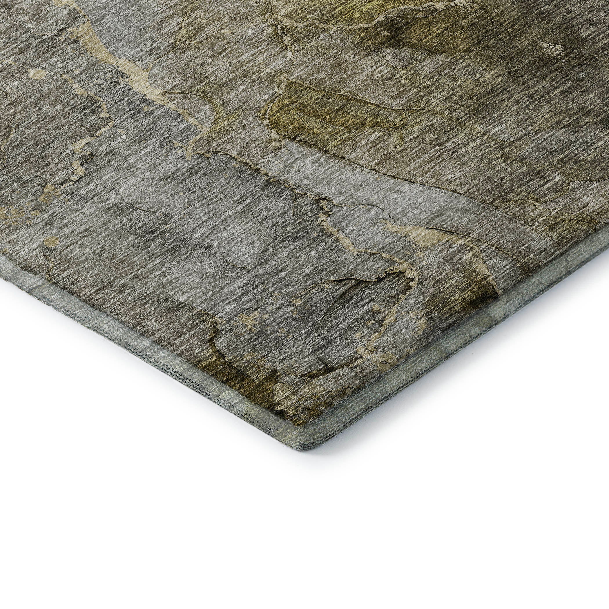 Athens Machine Washable Transitional Taupe Brown Rug 1'8" x 2'6" #shape_Rectangle