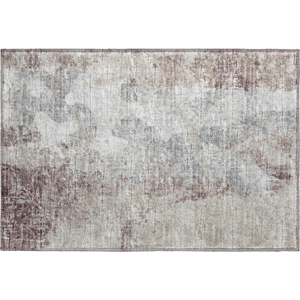 Marrakech Machine Washable Transitional Plum Multi Rug 1'8" x 2'6"