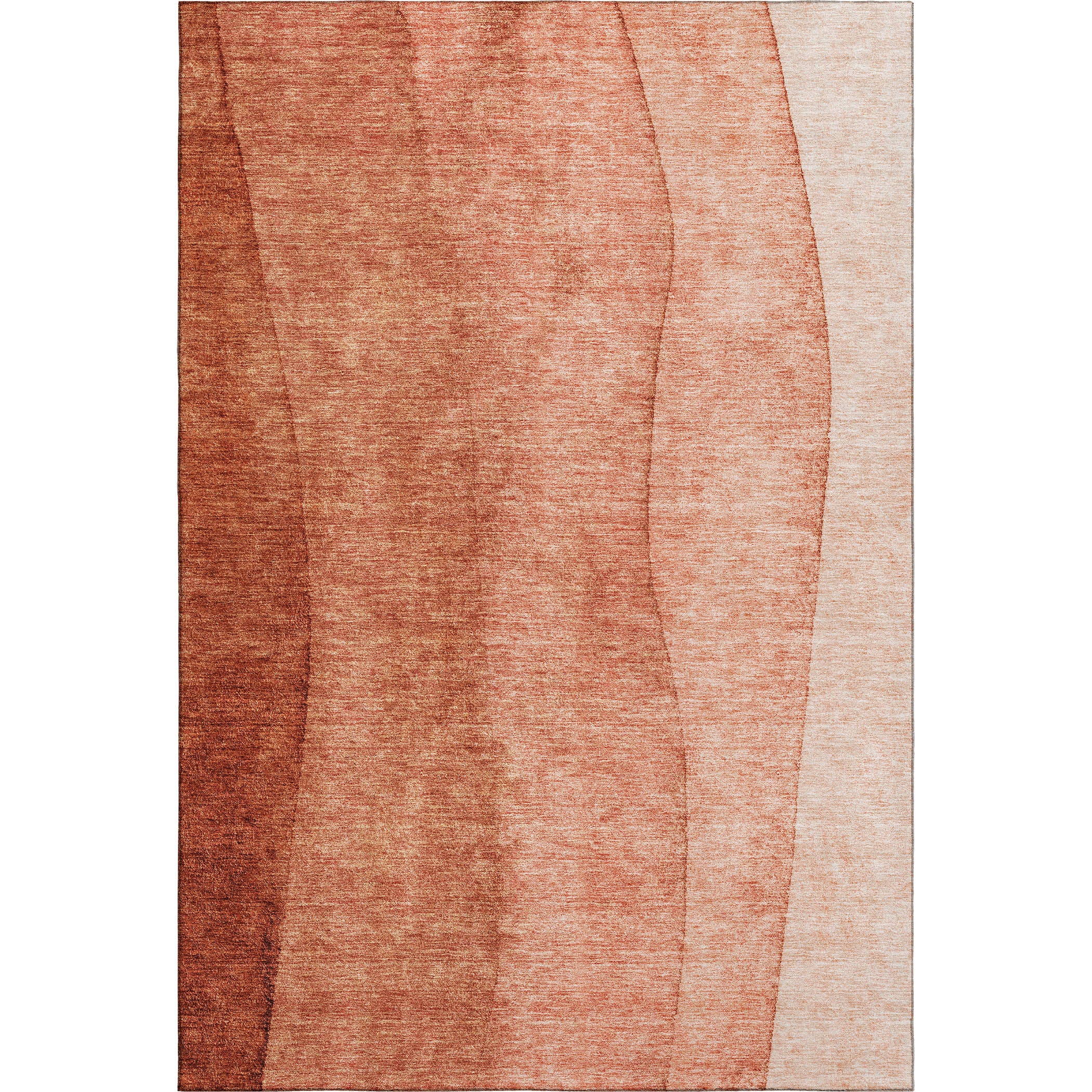 Florence Machine Washable Transitional Paprika Orange Rug 2'6" x 3'10" #shape_Rectangle