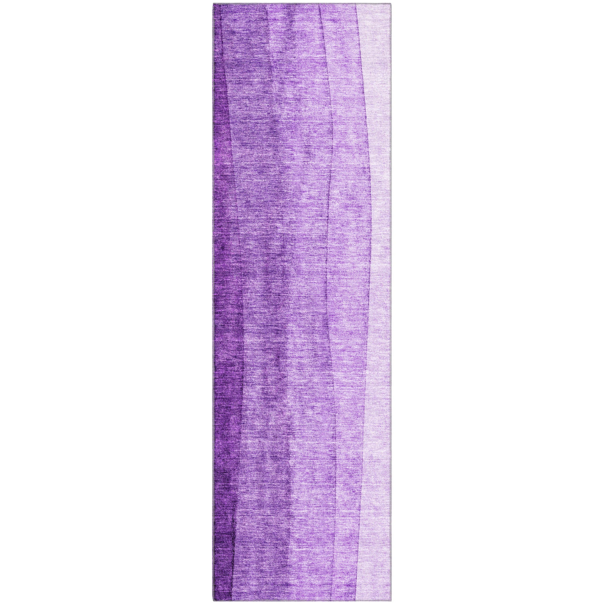 Florence Machine Washable Transitional Purple Rug 2'3" x 7'6" #shape_Runner