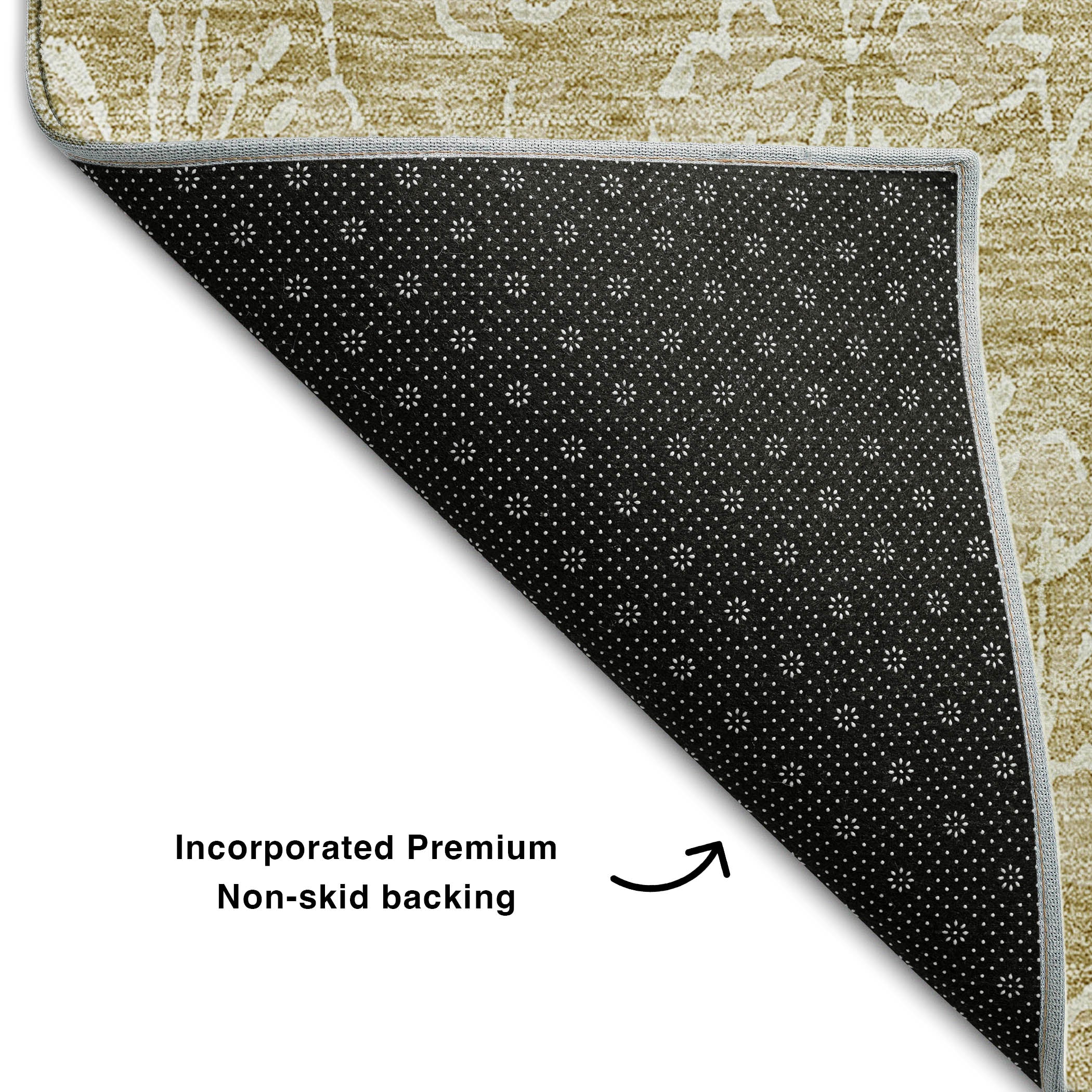 Montevideo Machine Washable Transitional Beige Brown Rug 1'8" x 2'6" #shape_Rectangle