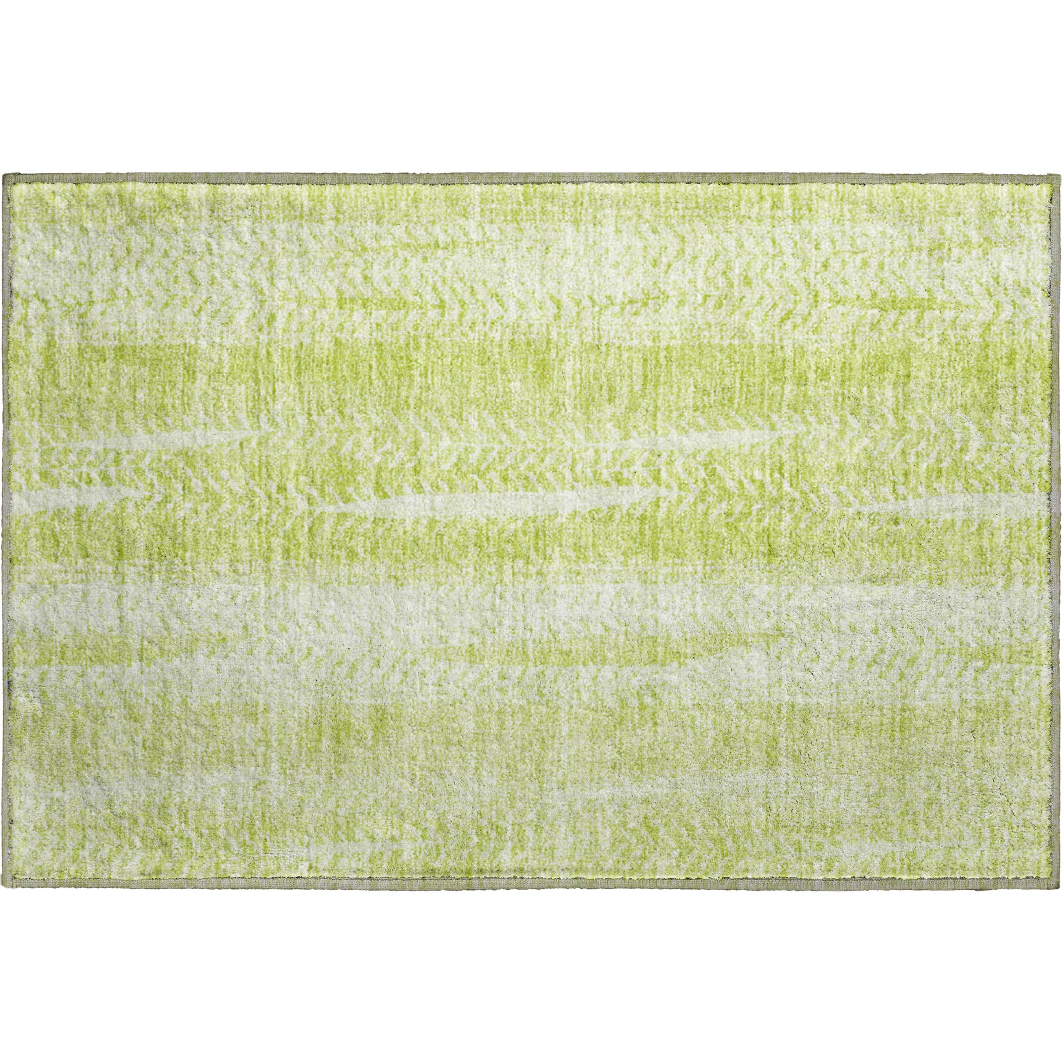 Dublin Machine Washable Transitional Aloe Green Rug 1'8" x 2'6" #shape_Rectangle