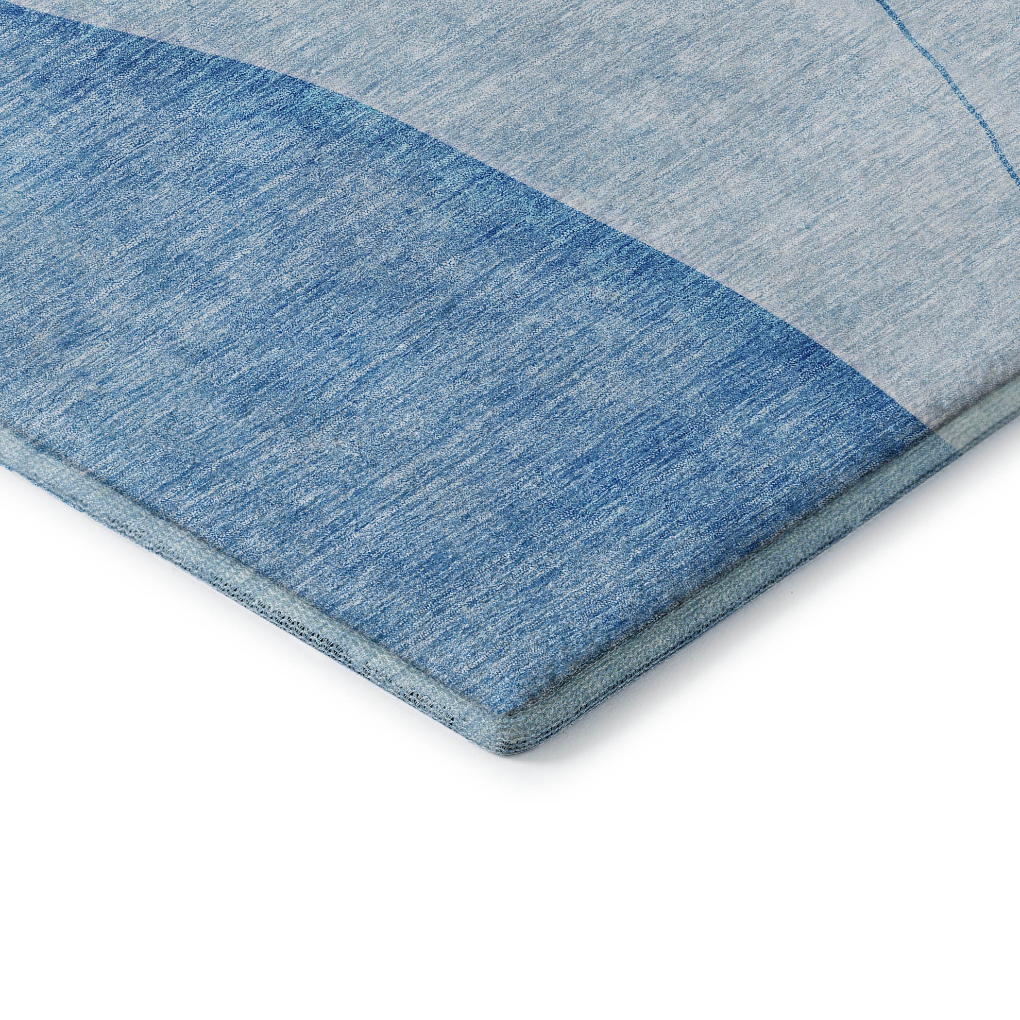 Oslo Machine Washable Transitional Blue Rug 1'8" x 2'6" #shape_Rectangle
