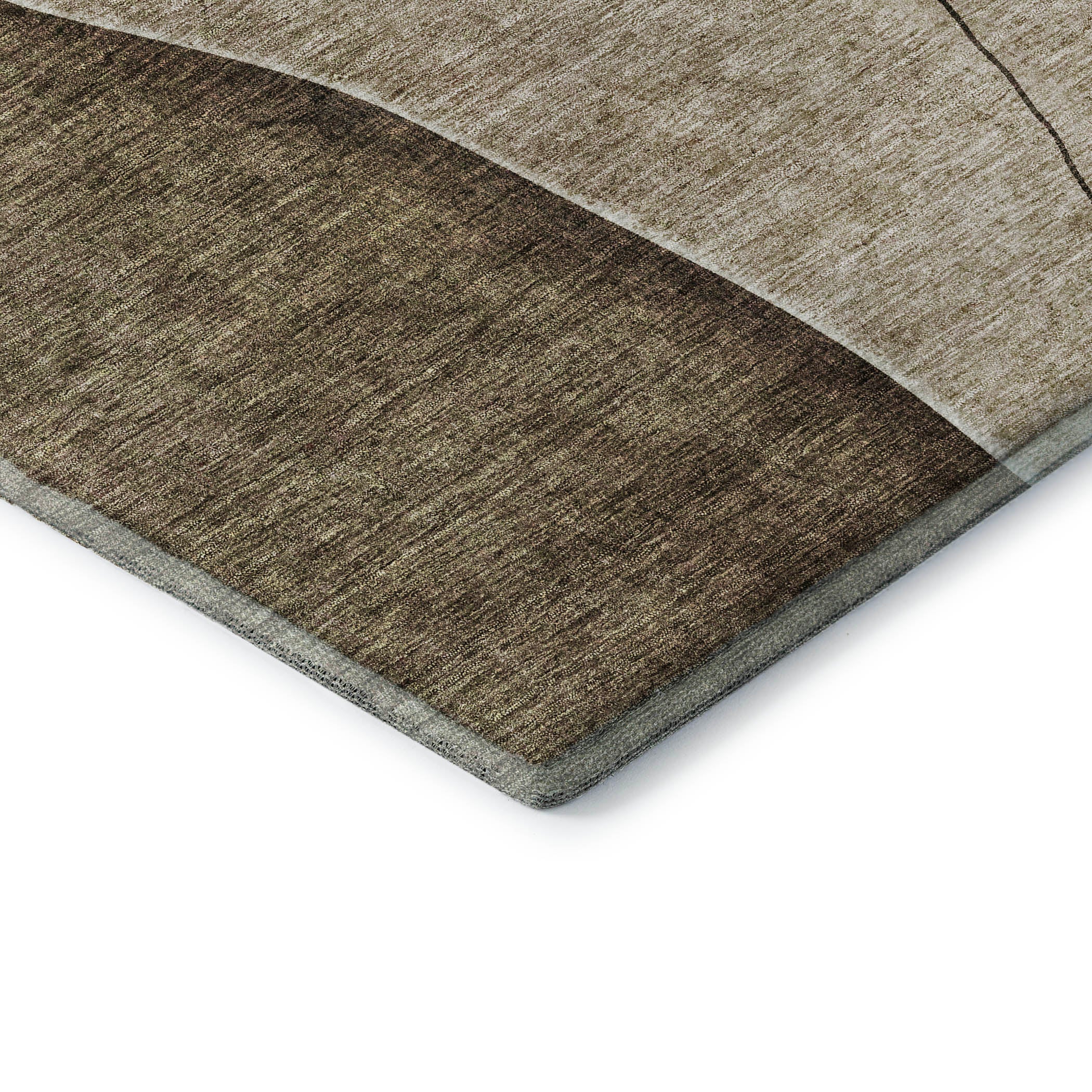 Oslo Machine Washable Transitional Brown Rug 1'8" x 2'6" #shape_Rectangle