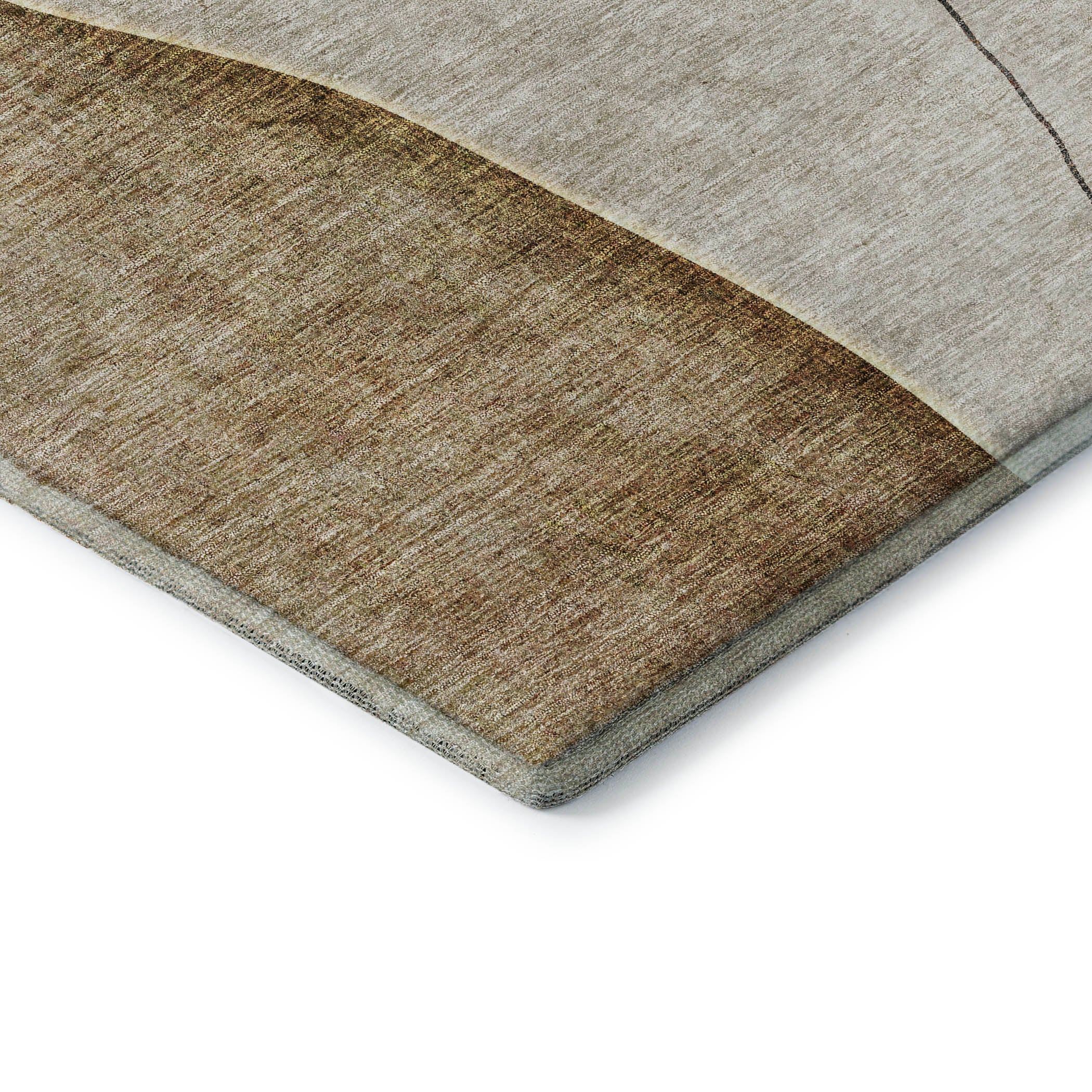 Oslo Machine Washable Transitional Taupe Brown Rug 1'8" x 2'6" #shape_Rectangle