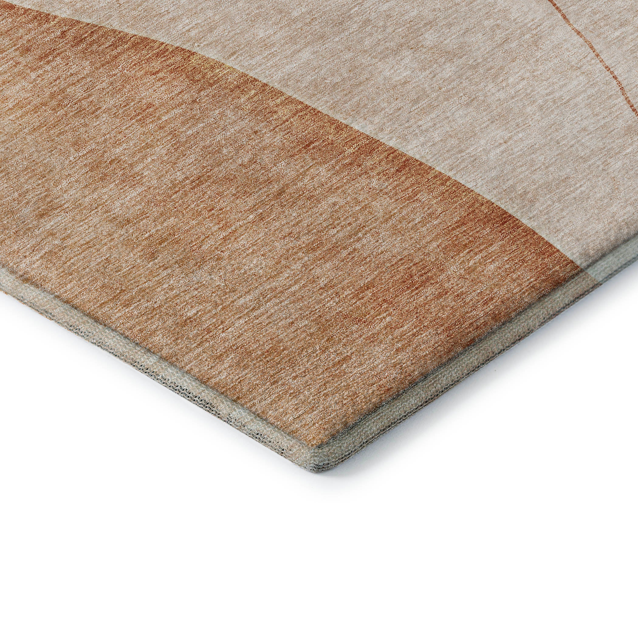Oslo Machine Washable Transitional Terracotta Orange Rug 1'8" x 2'6" #shape_Rectangle