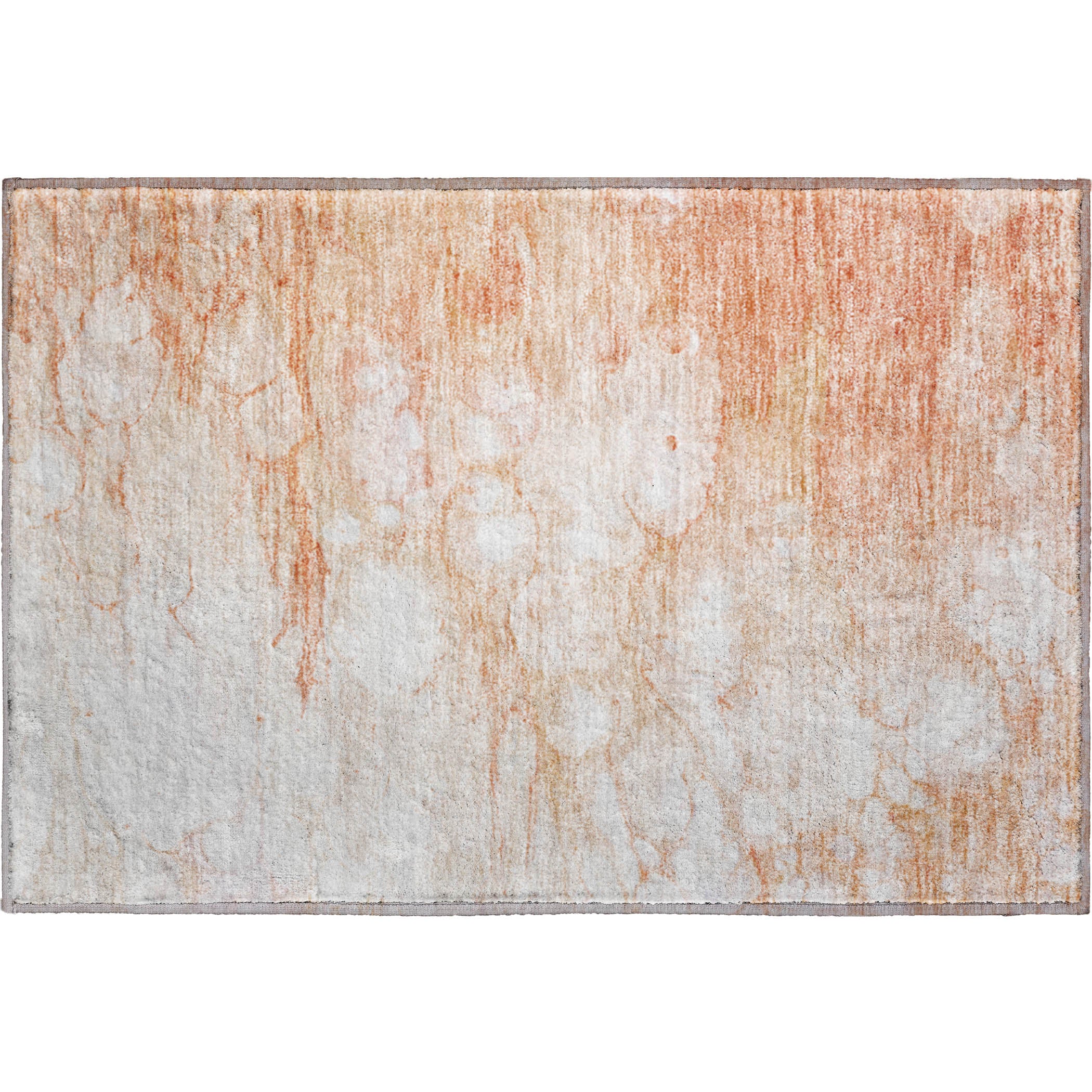 Havana Machine Washable Transitional Coral Orange Rug 1'8" x 2'6" #shape_Rectangle