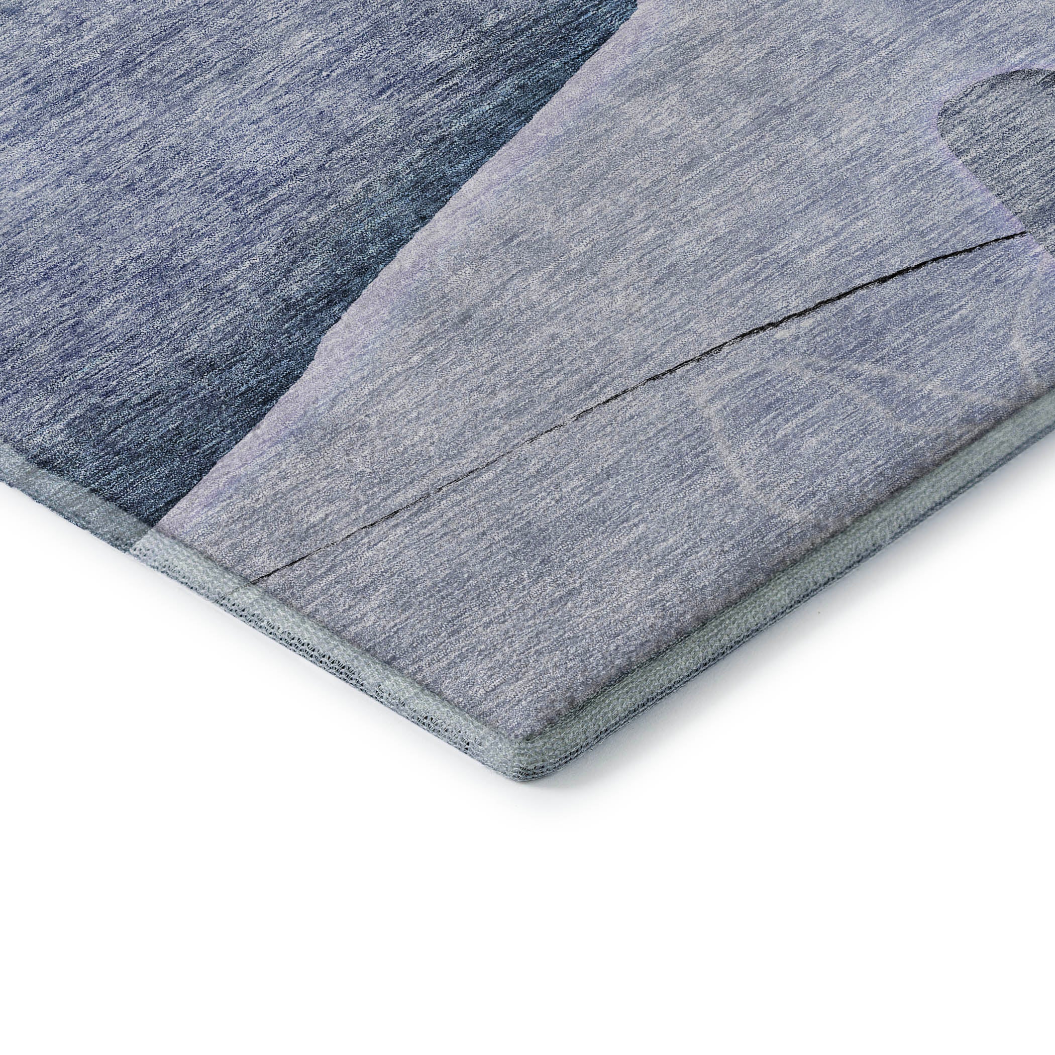 Oaxaca Machine Washable Transitional Blue Rug 1'8" x 2'6" #shape_Rectangle