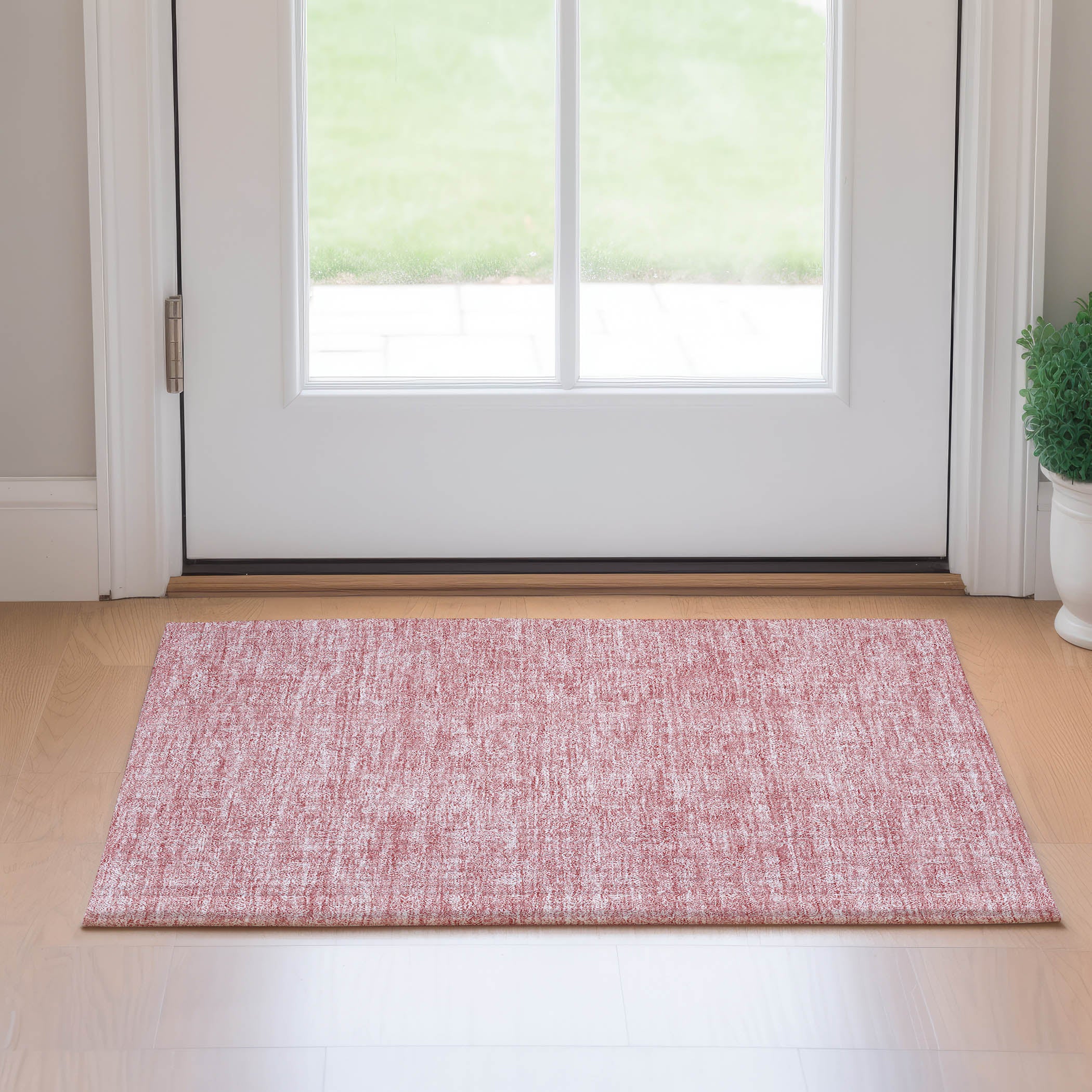 Marrakech Machine Washable Transitional Blush Pink Rug 1'8" x 2'6" #shape_Rectangle