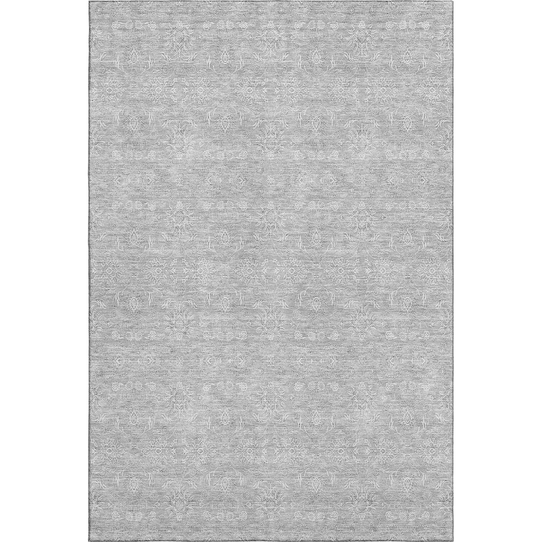 Marrakech Machine Washable Transitional Silver Gray Rug 2'6" x 3'10" #shape_Rectangle