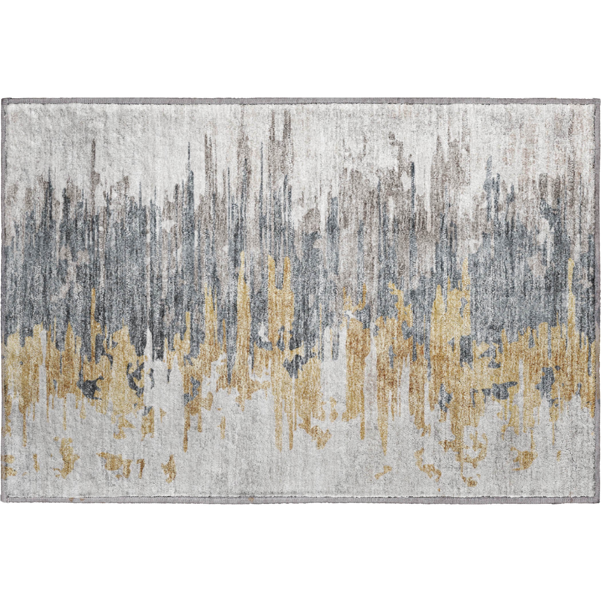 Siena Machine Washable Transitional Ivory Rug 1'8" x 2'6" #shape_Rectangle
