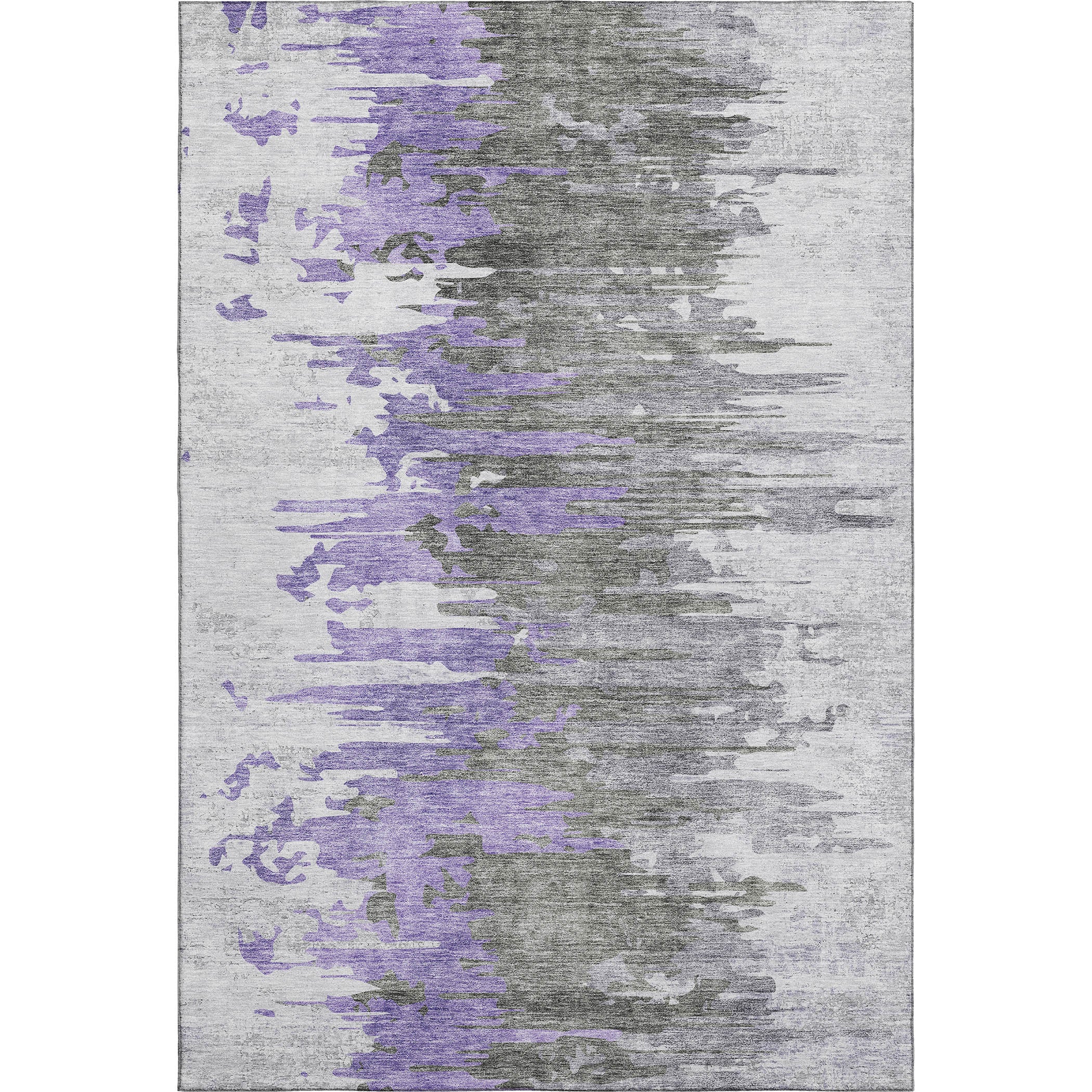 Siena Machine Washable Transitional Purple Rug 2'6" x 3'10" #shape_Rectangle