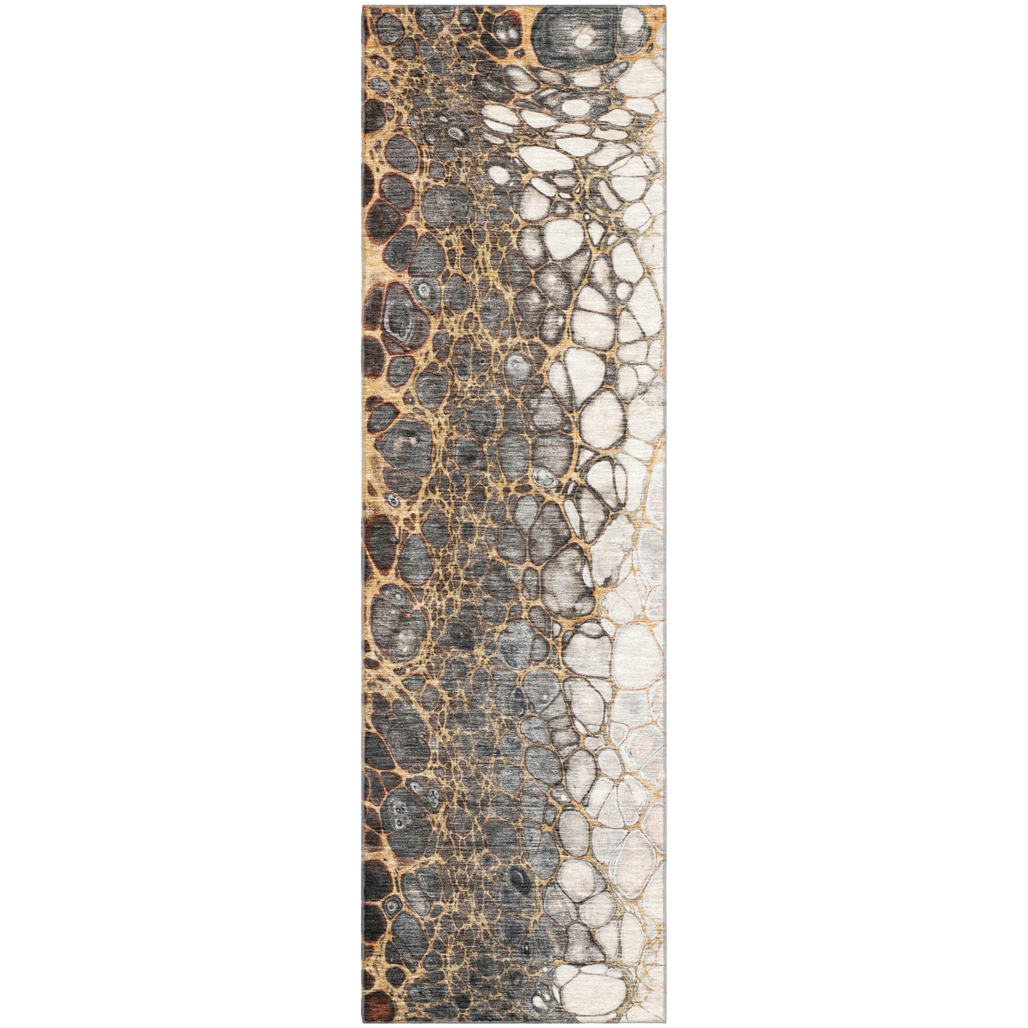 Rome Machine Washable Transitional Ivory Rug 2'3" x 7'6" #shape_Runner