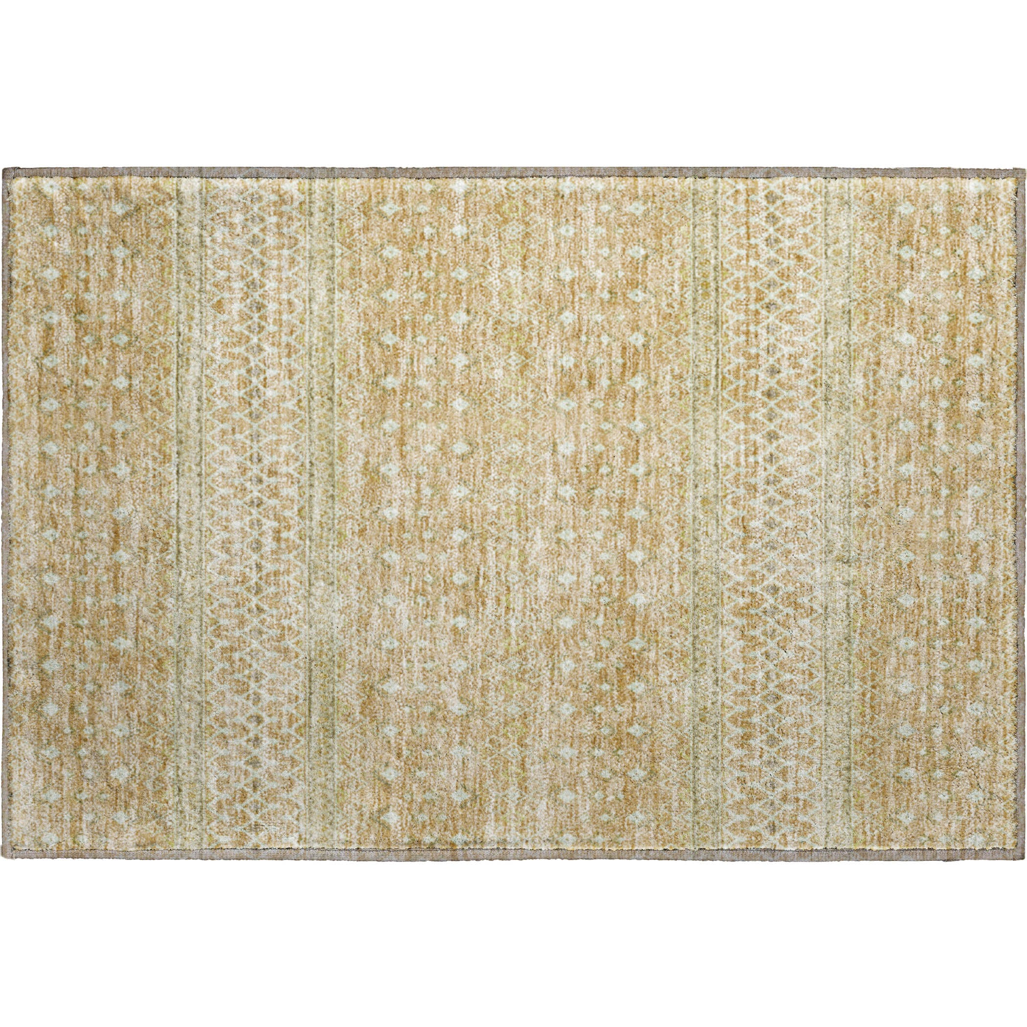 Oaxaca Machine Washable Transitional Copper Orange Rug 1'8" x 2'6" #shape_Rectangle