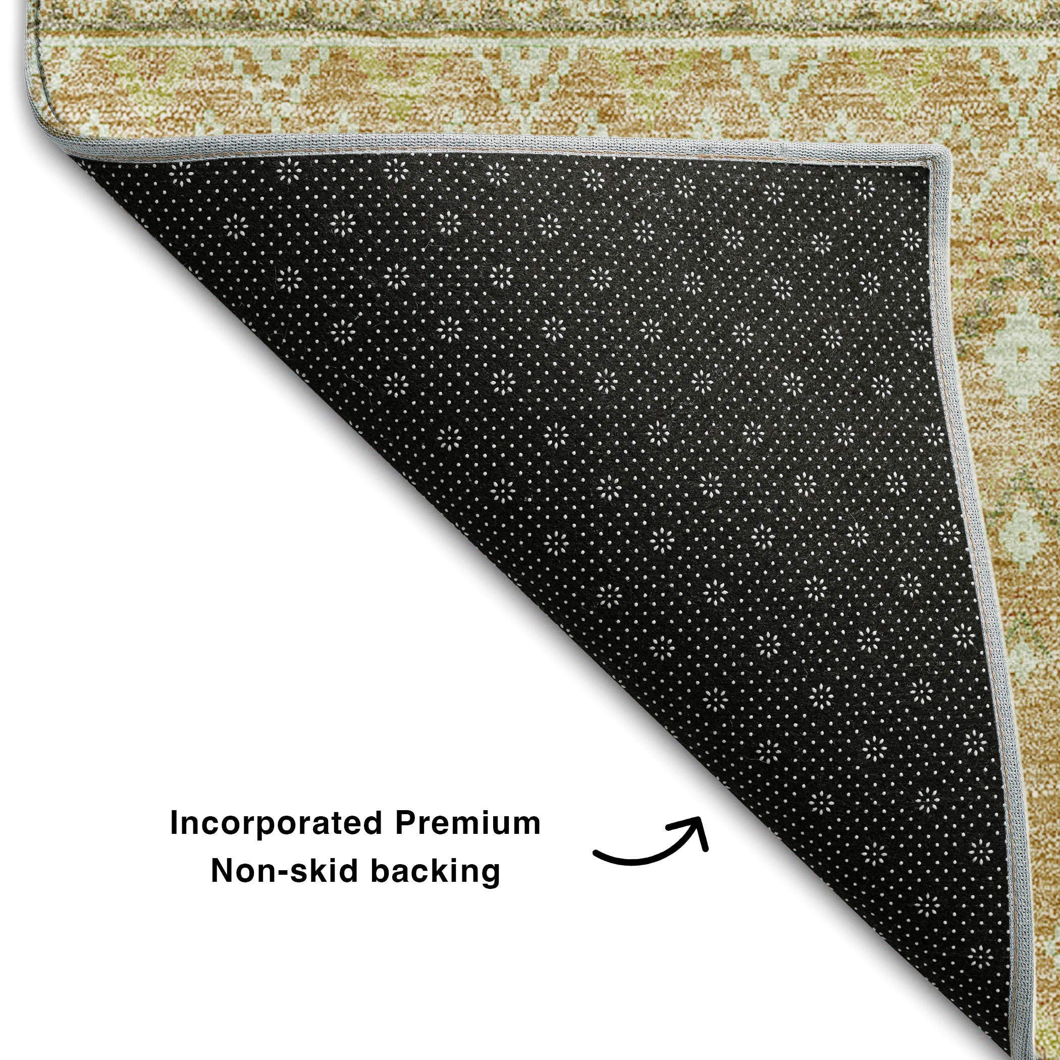 Oaxaca Machine Washable Transitional Copper Orange Rug 1'8" x 2'6" #shape_Rectangle