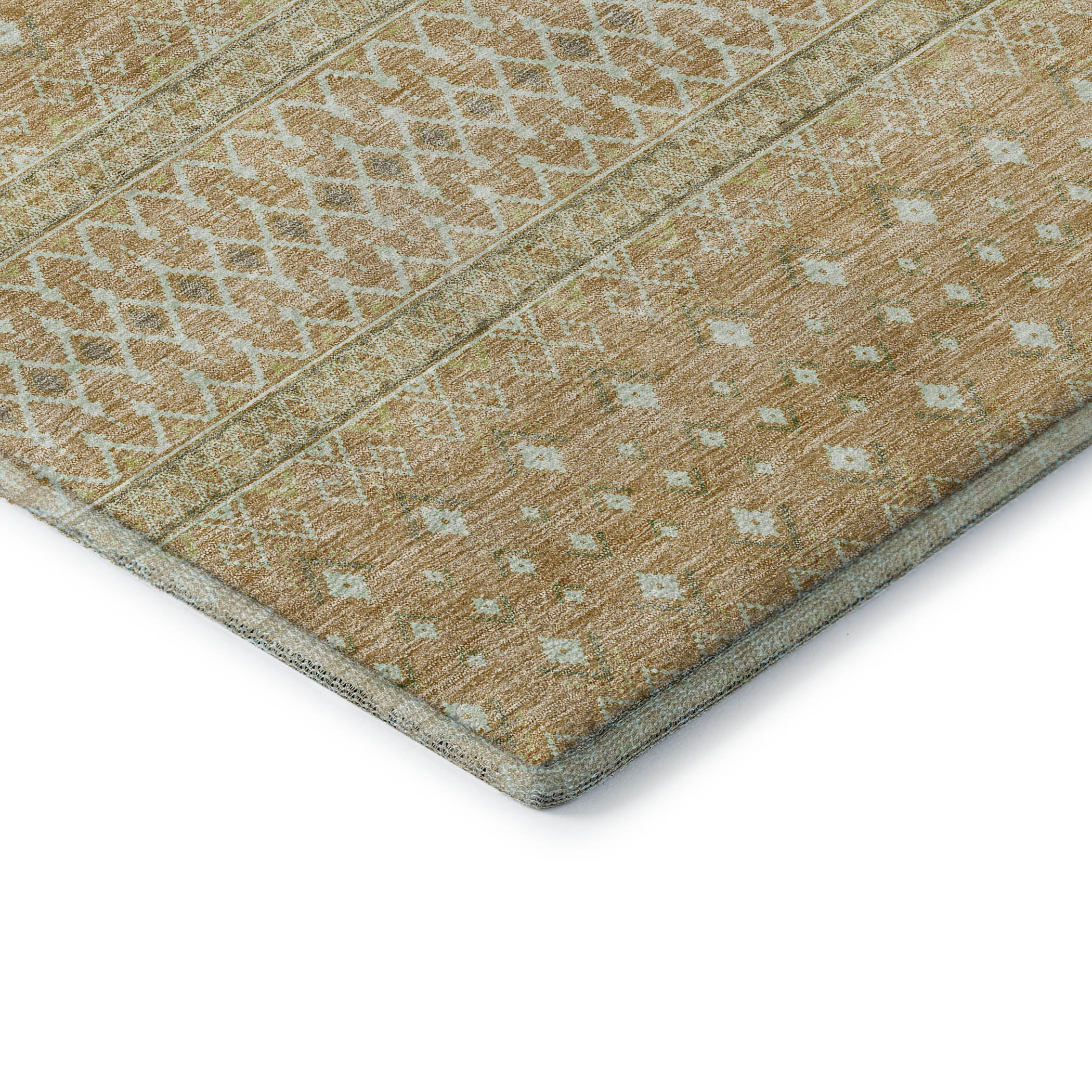 Oaxaca Machine Washable Transitional Copper Orange Rug 1'8" x 2'6" #shape_Rectangle