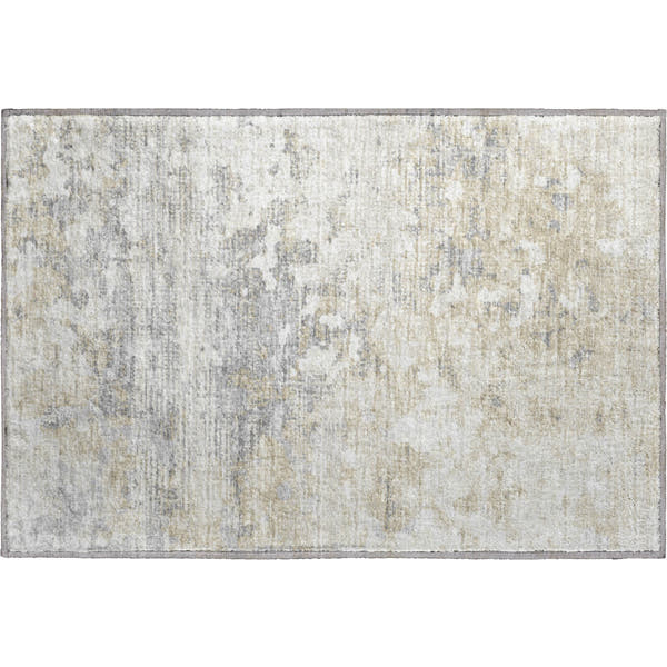 Mdina Machine Washable Transitional Ivory Rug 1'8" x 2'6"