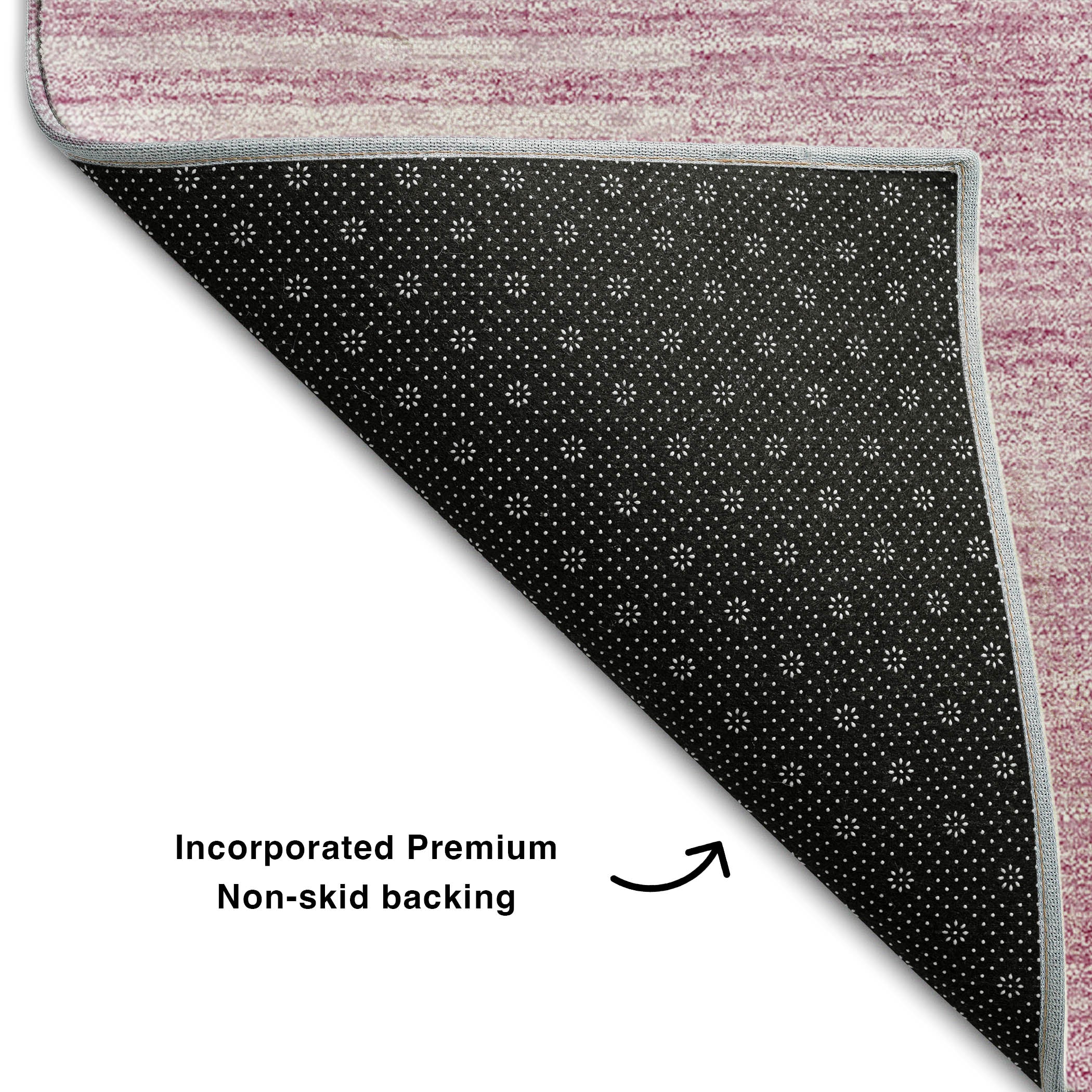 Athens Machine Washable Transitional Blush Pink Rug 1'8" x 2'6" #shape_Rectangle