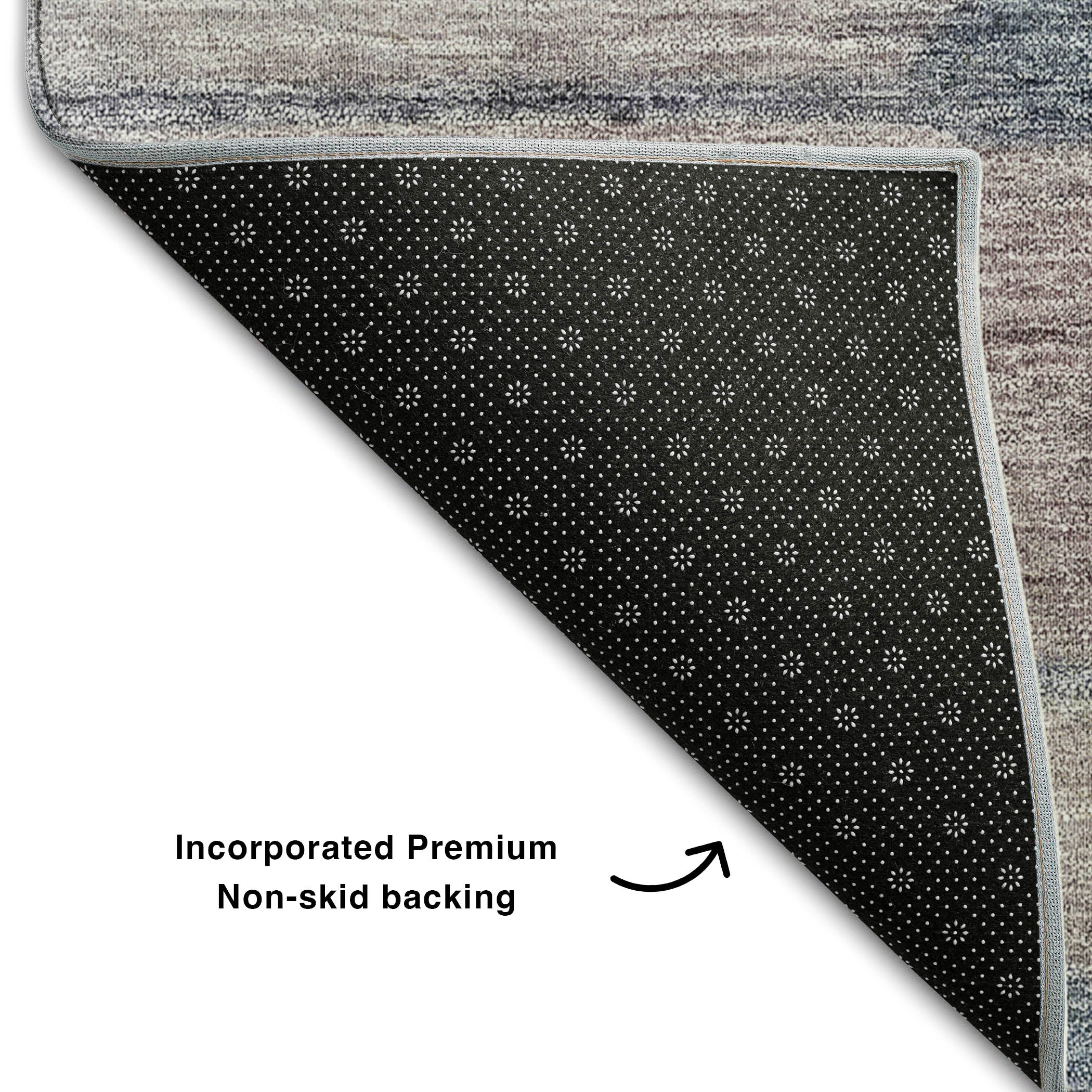 Split Machine Washable Transitional Teal Rug 1'8" x 2'6" #shape_Rectangle