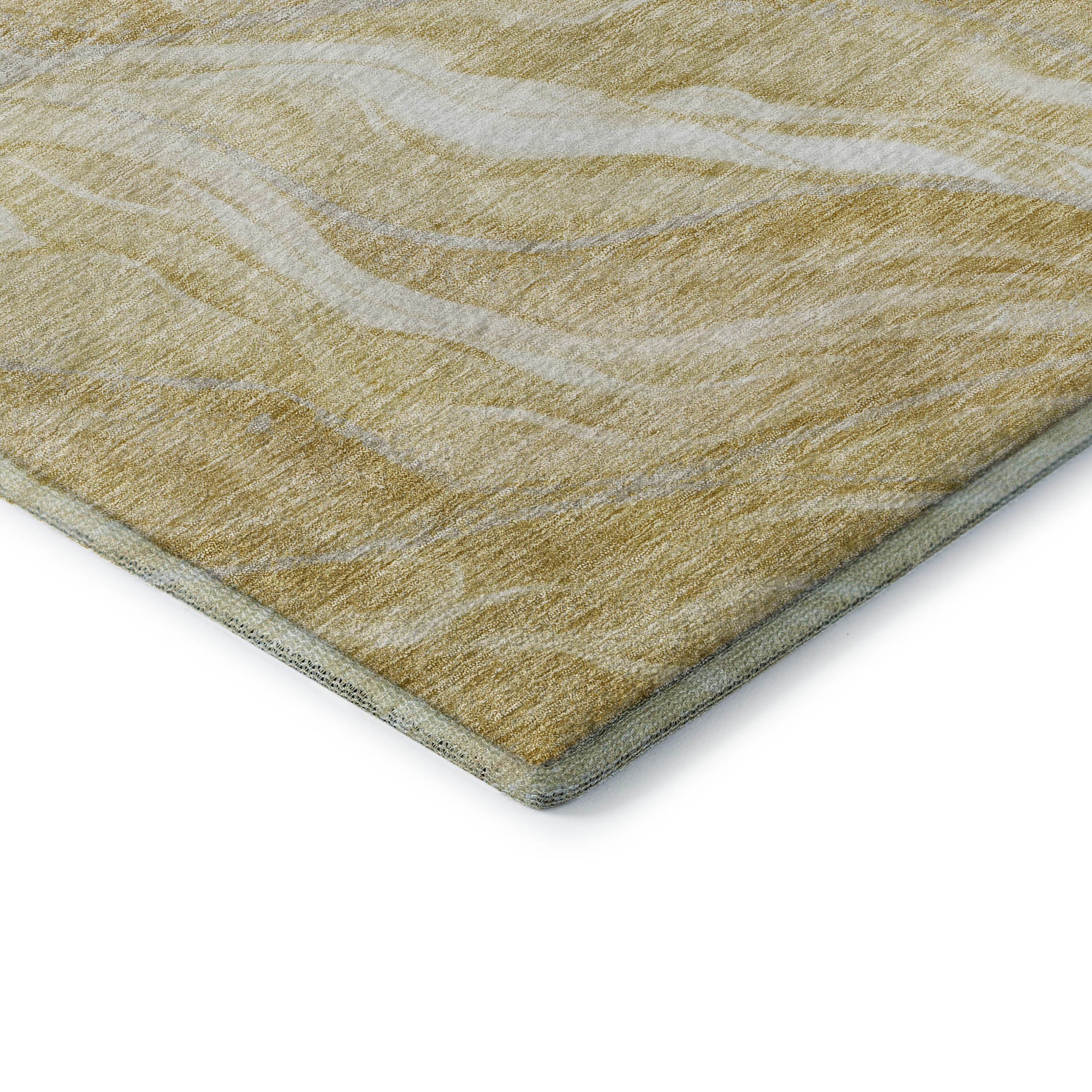 Dublin Machine Washable Transitional Gold Rug 1'8" x 2'6" #shape_Rectangle