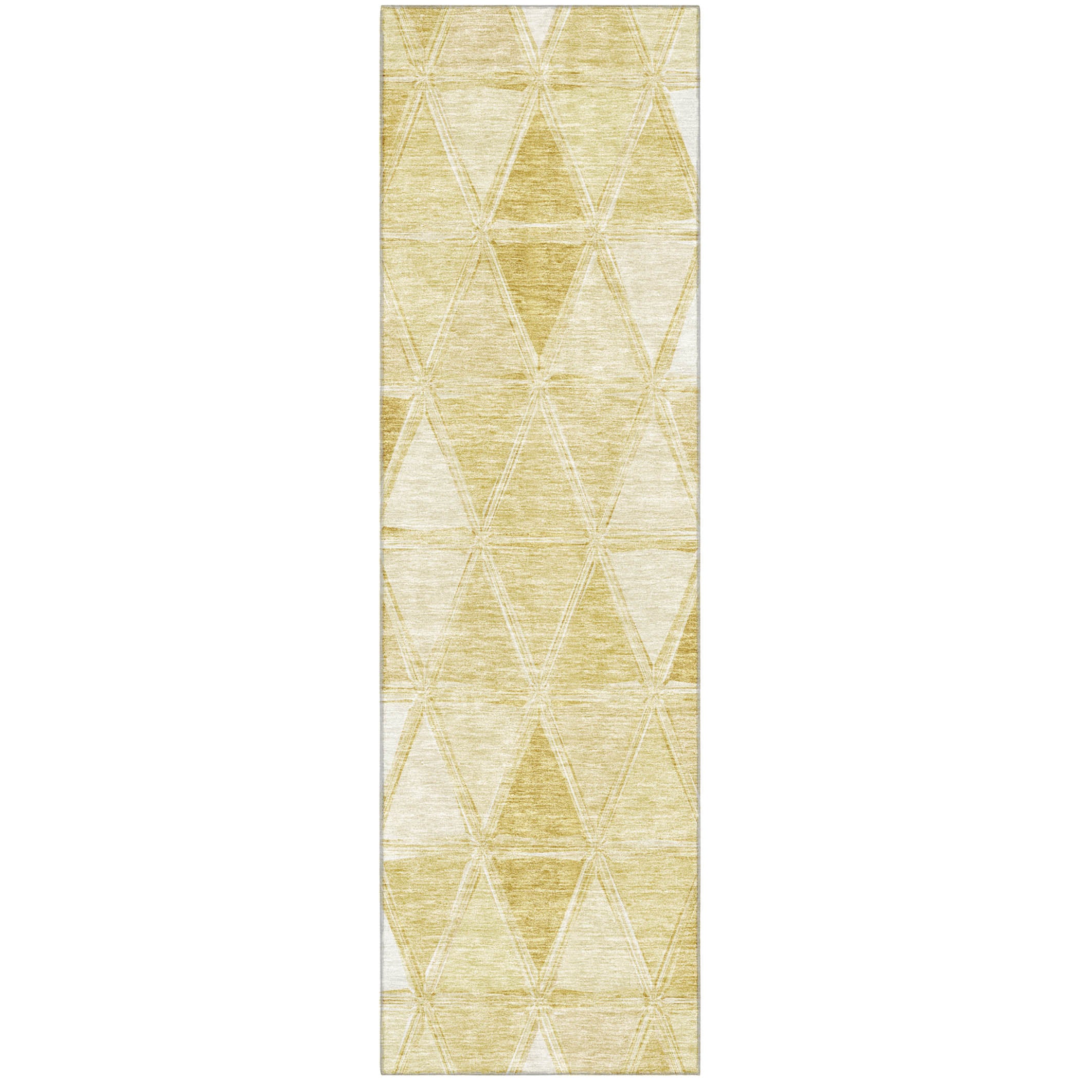 Lucerne Machine Washable Transitional Gold Rug 2'3" x 7'6" #shape_Runner