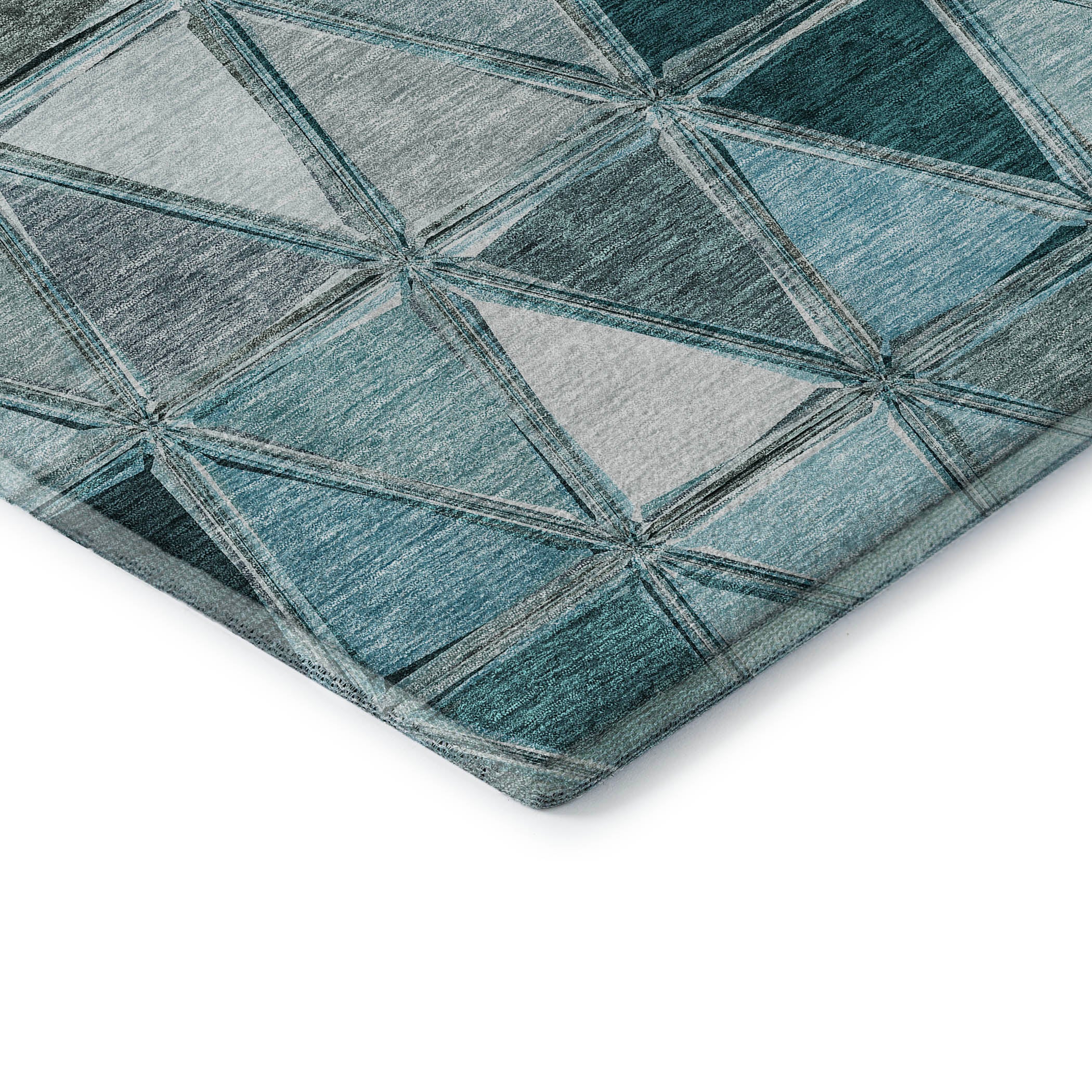 Lucerne Machine Washable Transitional Teal Rug 1'8" x 2'6" #shape_Rectangle