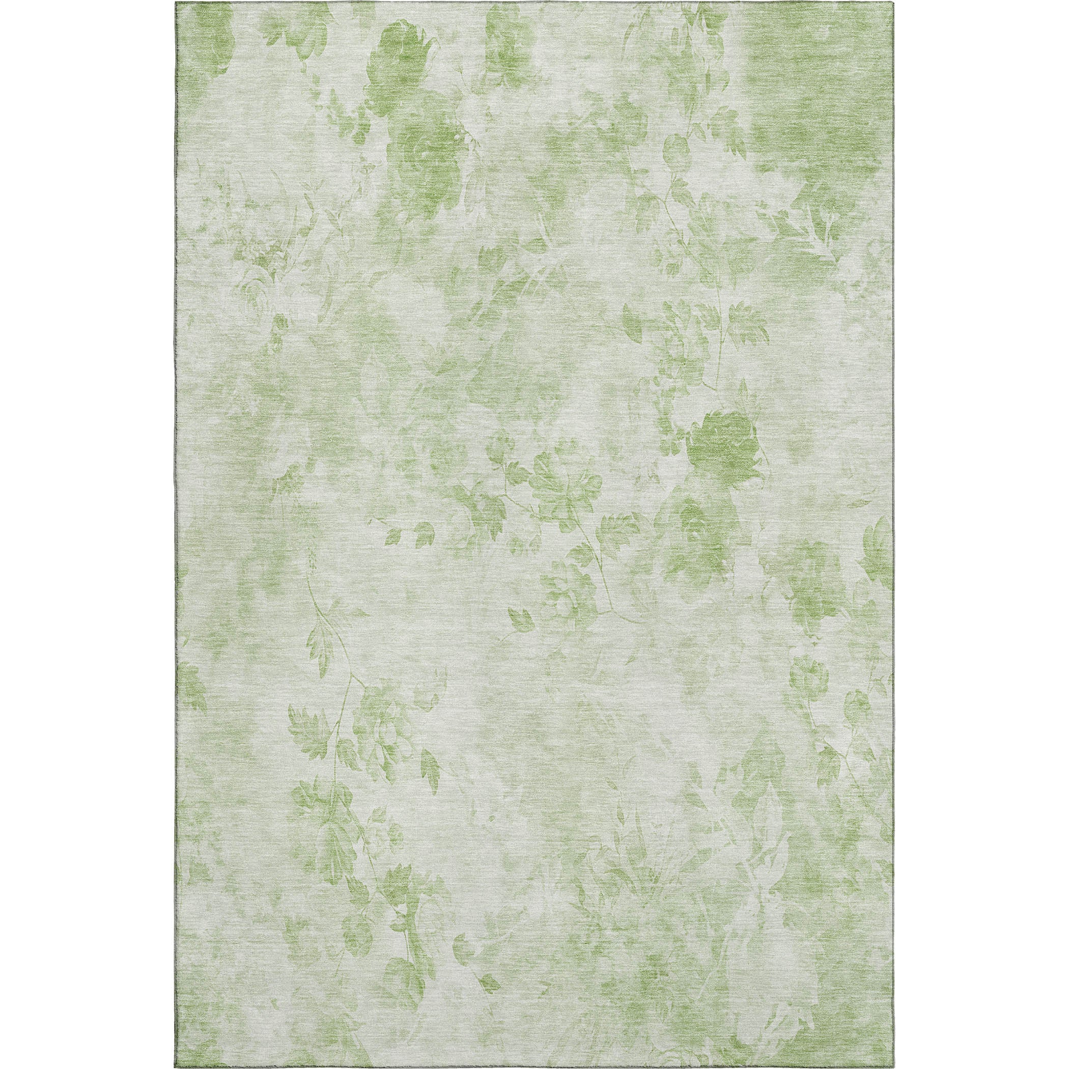 Chiang Mai Machine Washable Transitional Aloe Green Rug 2'6" x 3'10" #shape_Rectangle