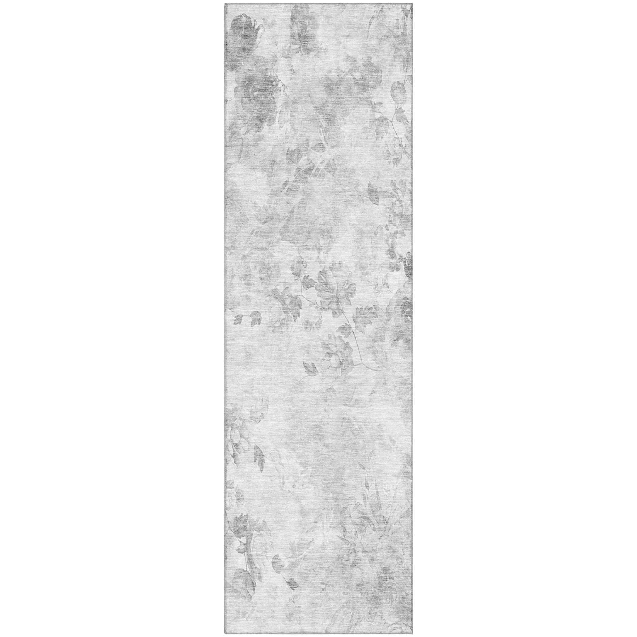 Chiang Mai Machine Washable Transitional Gray Rug 2'3" x 7'6" #shape_Runner