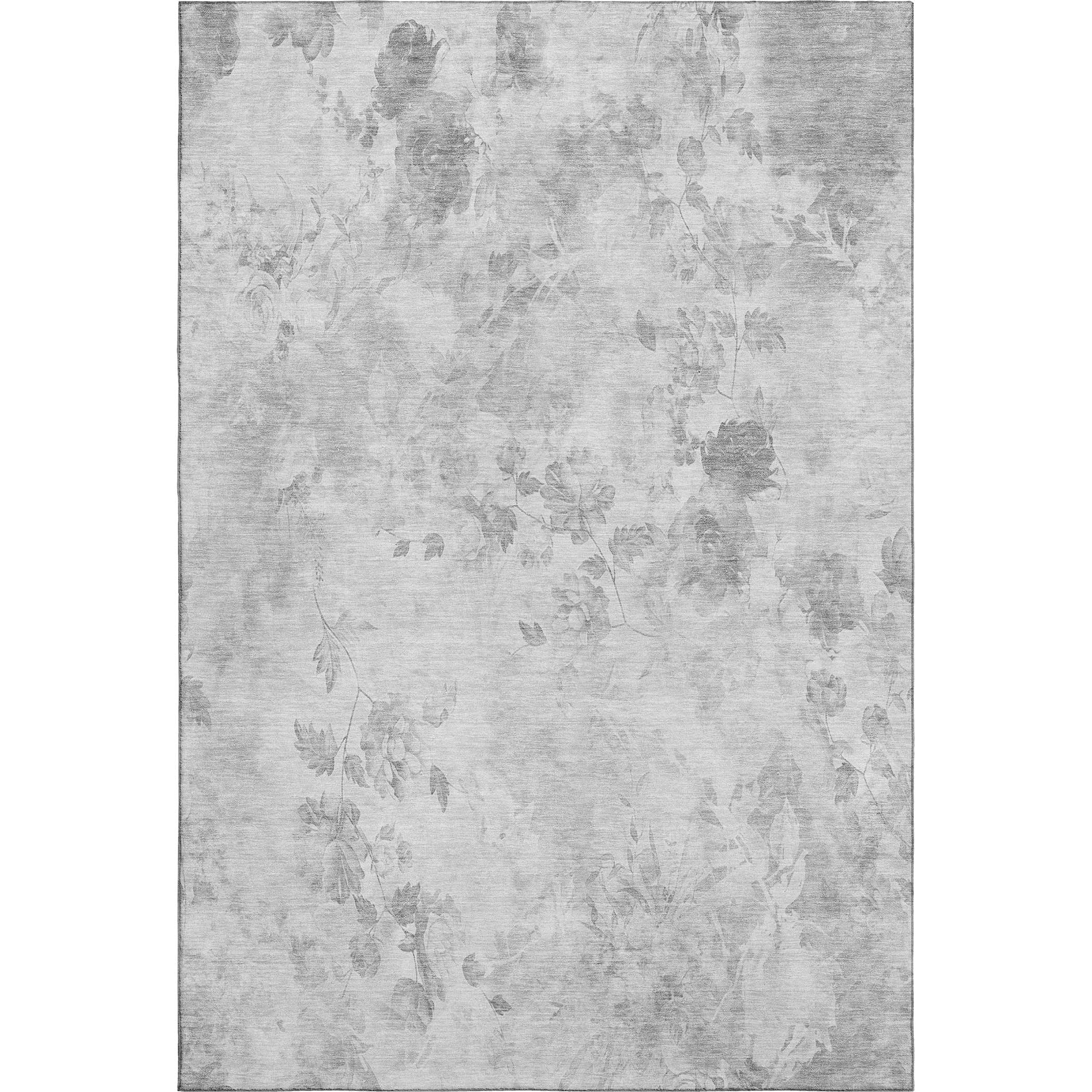 Chiang Mai Machine Washable Transitional Gray Rug 2'6" x 3'10" #shape_Rectangle
