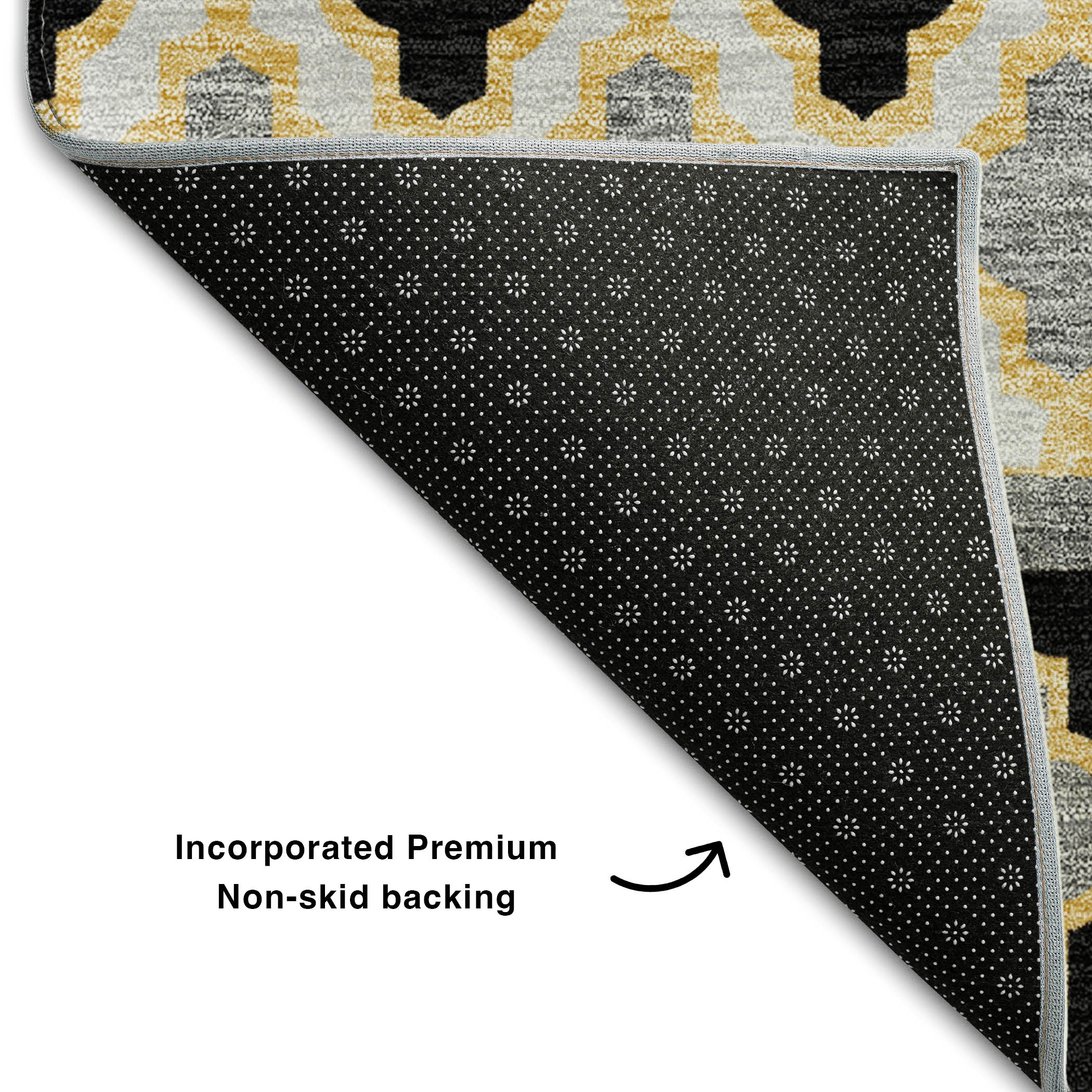 Sarajevo Machine Washable Transitional Charcoal Gray Rug 1'8" x 2'6" #shape_Rectangle