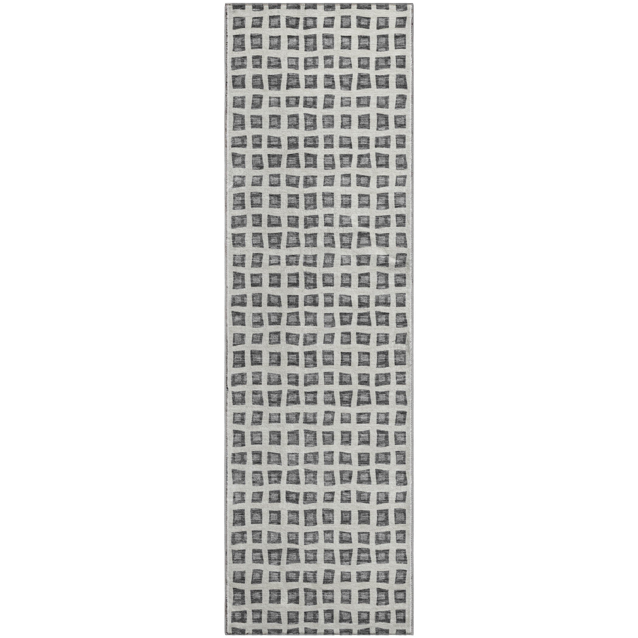 Sintra Machine Washable Transitional Gray Rug 2'3" x 7'6" #shape_Runner