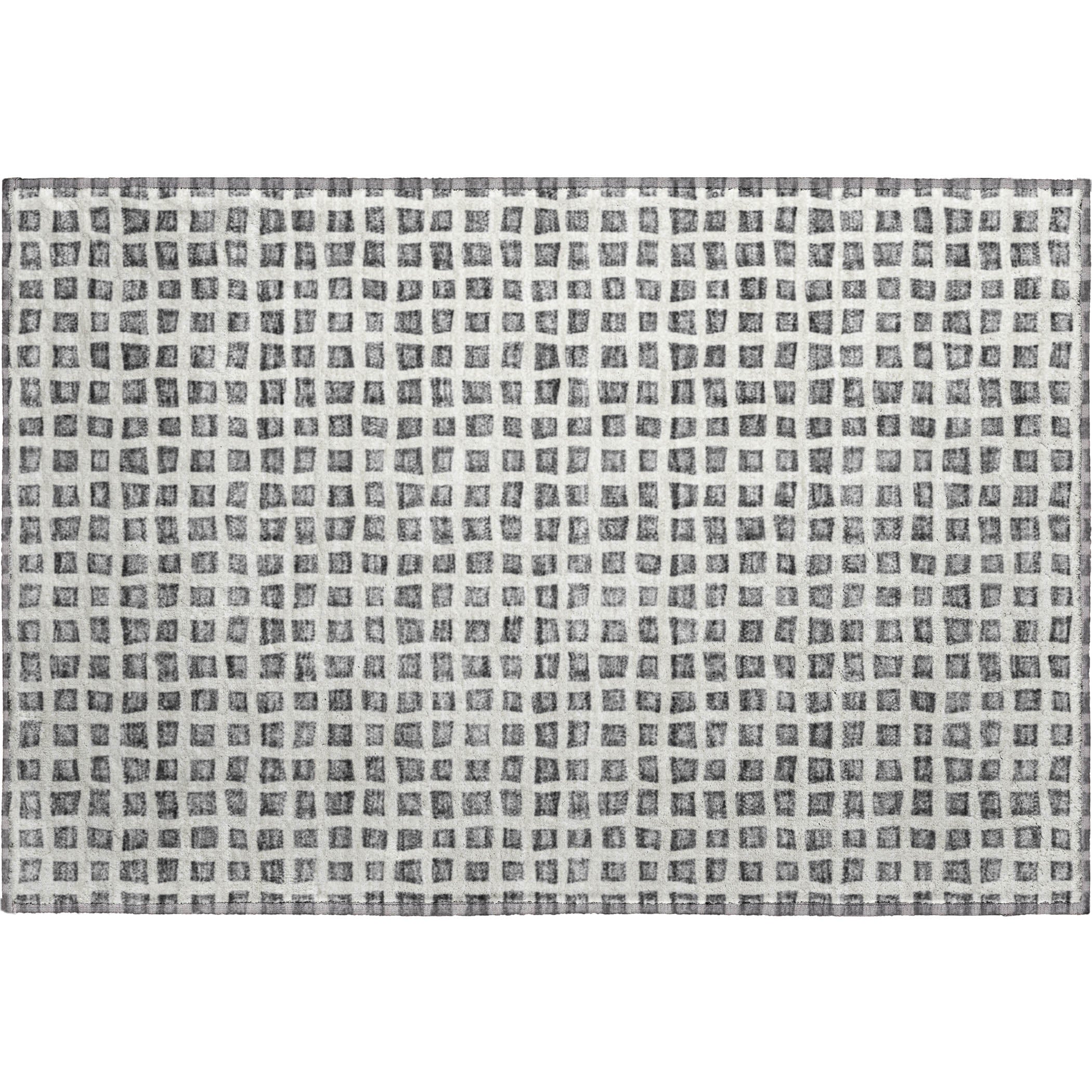 Sintra Machine Washable Transitional Gray Rug 1'8" x 2'6" #shape_Rectangle